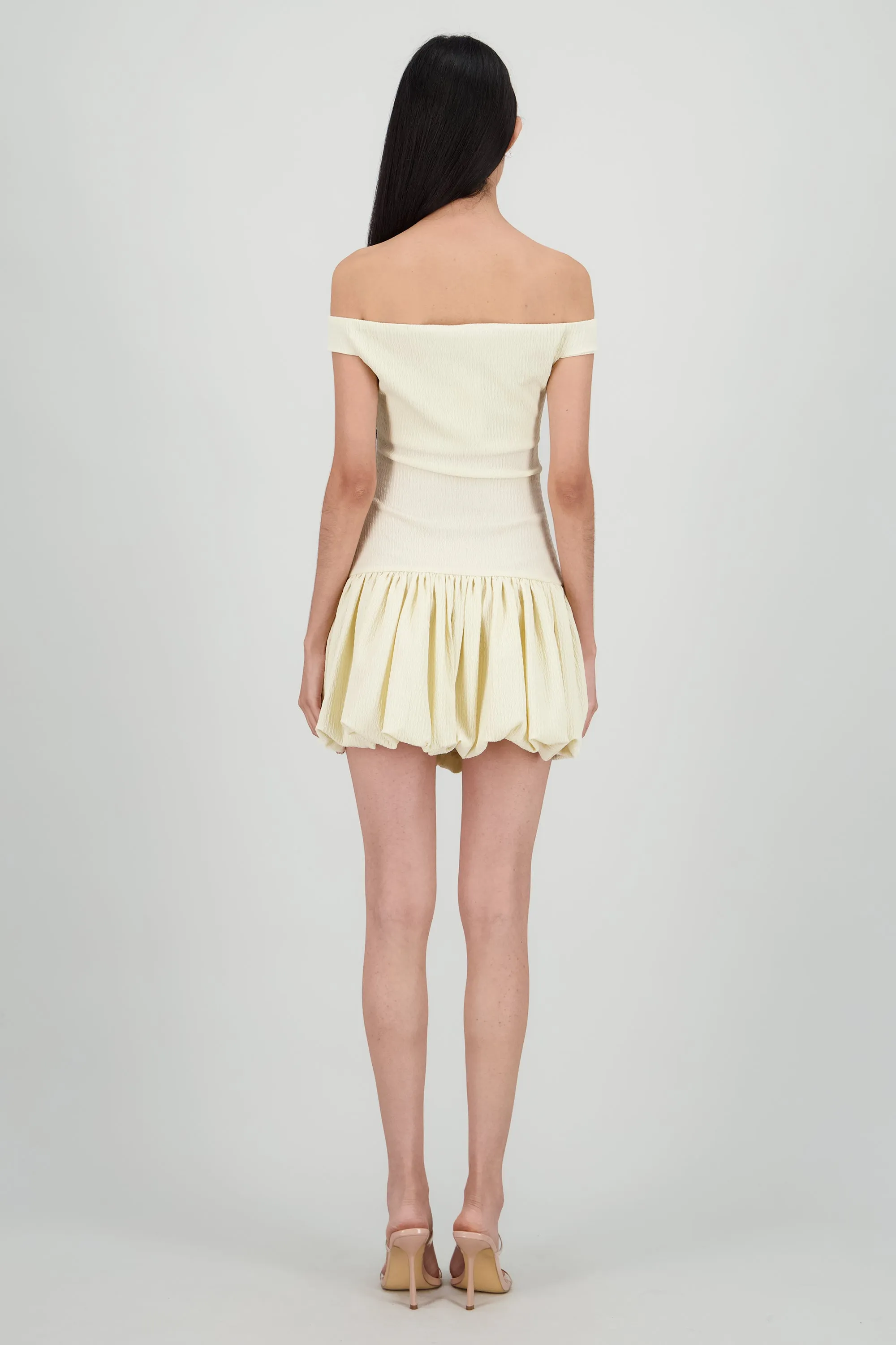 Vestido mini off shoulder con textura sold by Shasa product image thumbnail 4