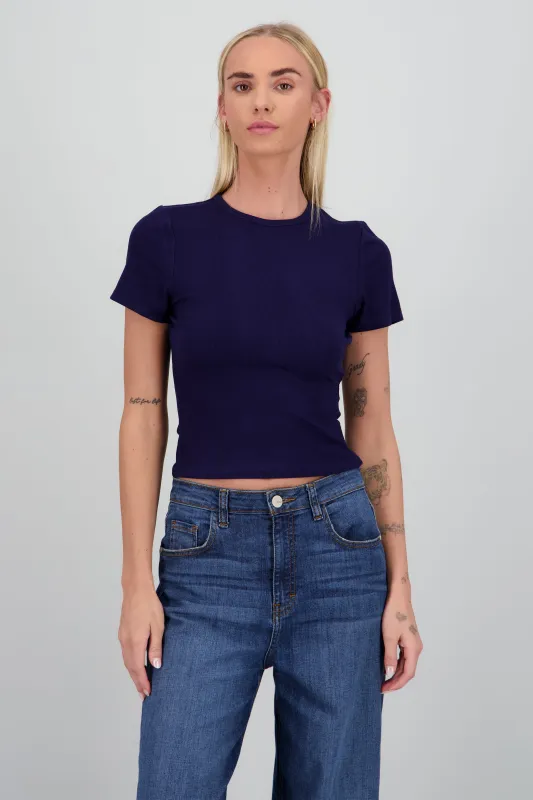 Top rib manga corta sold by Shasa