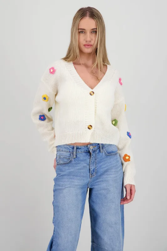 Cardigan flores 3d sold by Shasa