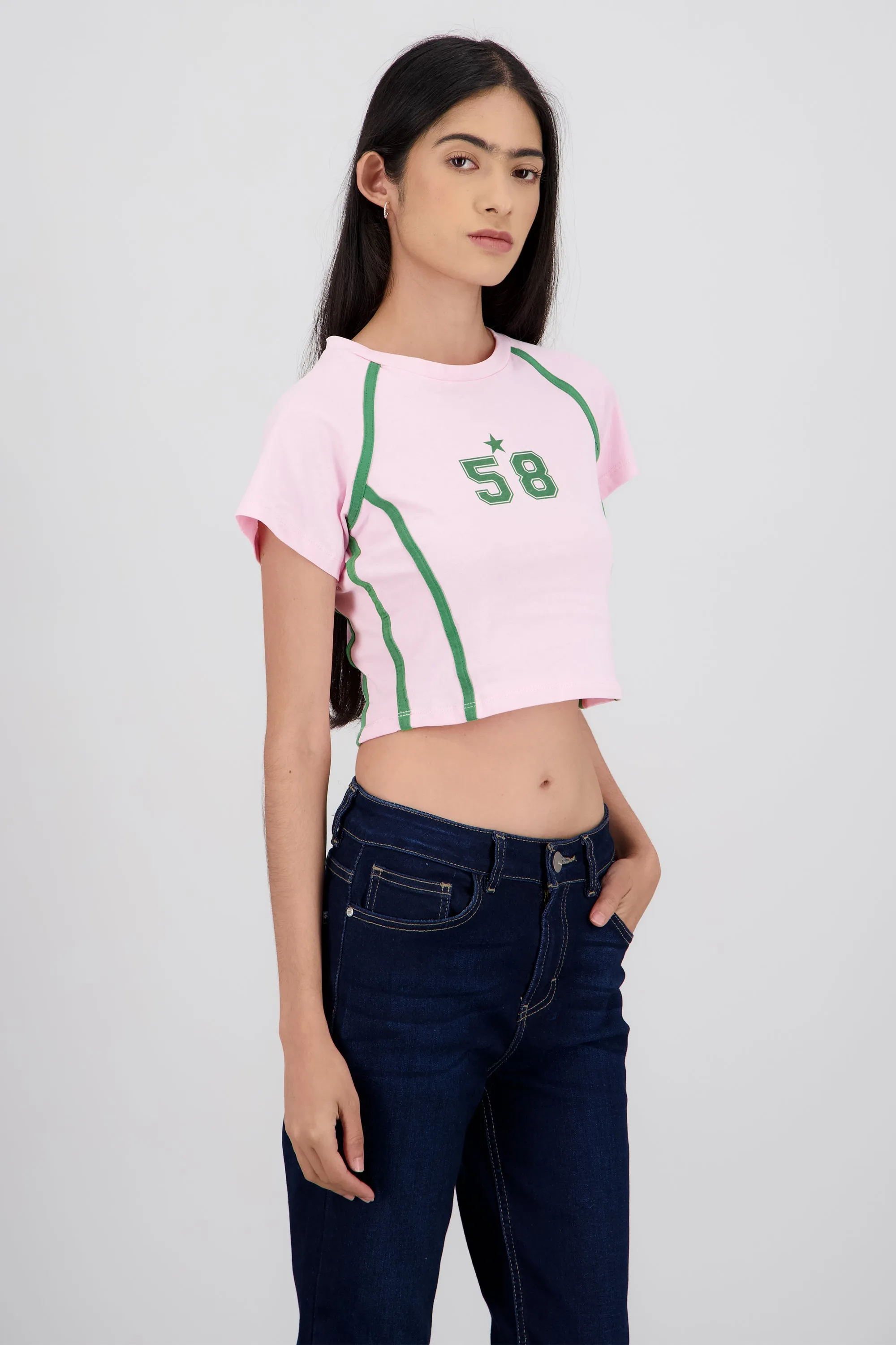 Playera contraste estampado sold by Shasa product image thumbnail 3