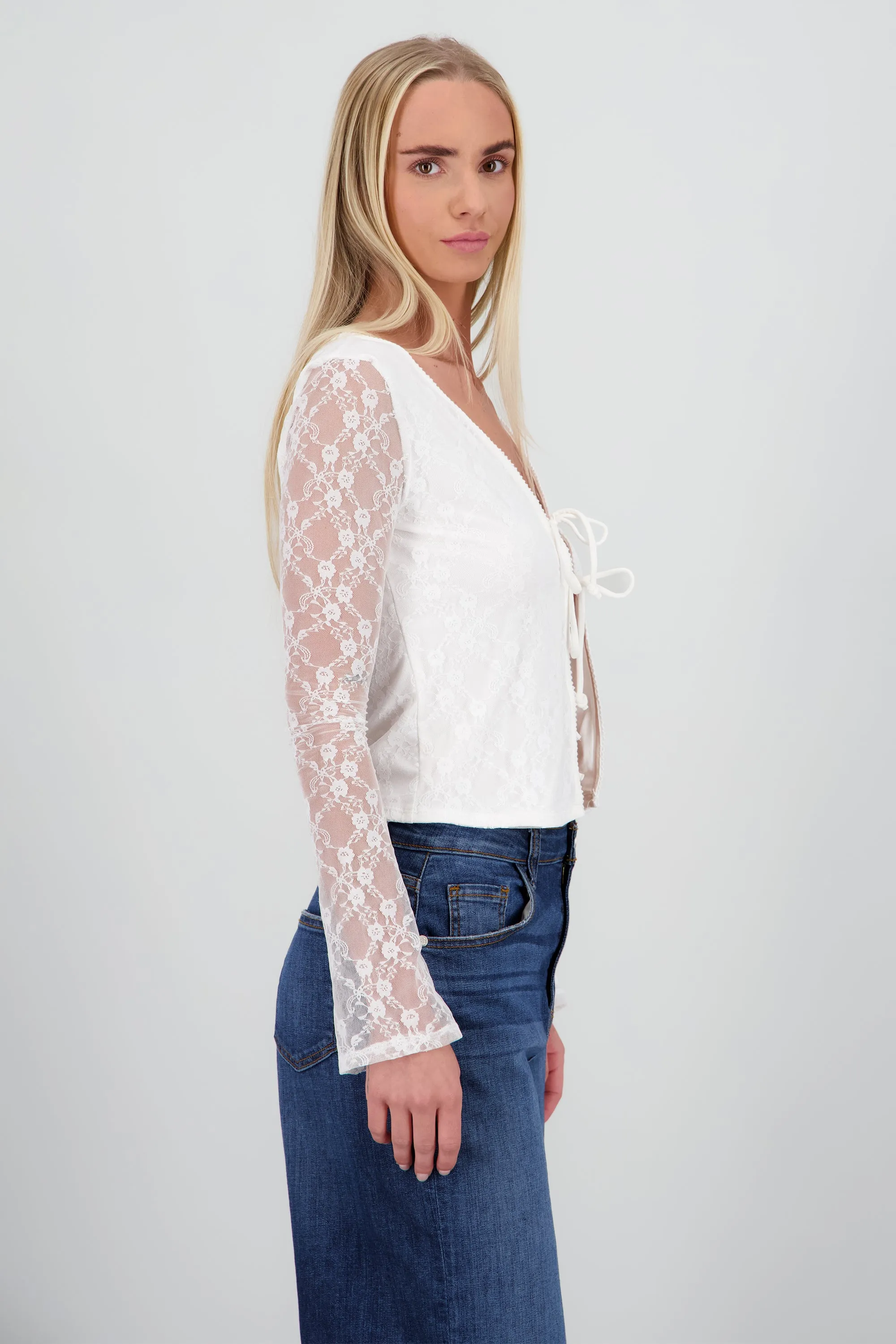 Blusa de encaje con moños sold by Shasa product image thumbnail 3