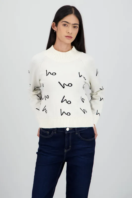 Sueter navideño hoho cuello alto sold by Shasa