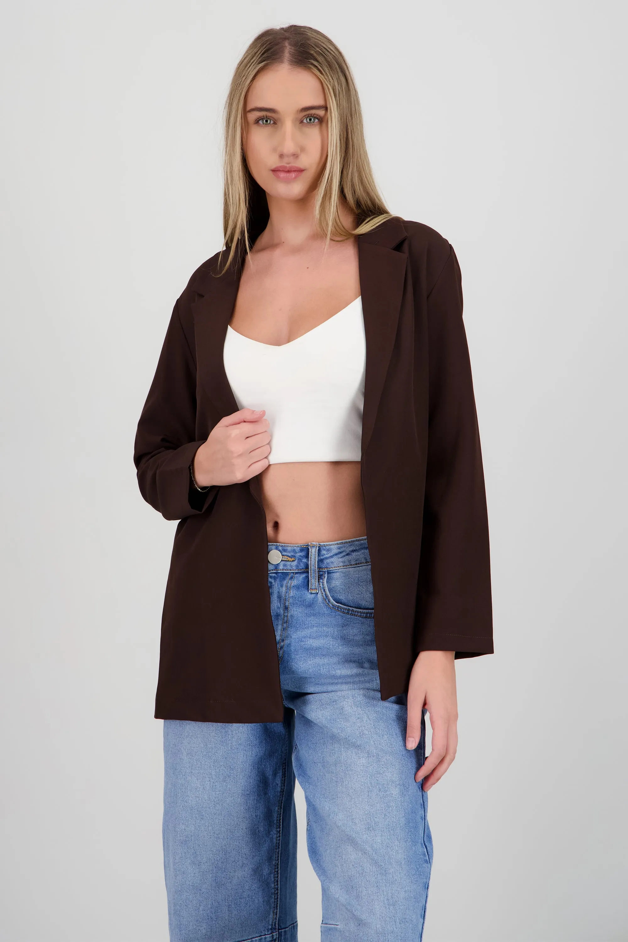 Blazer largo con fit relajado sold by Shasa