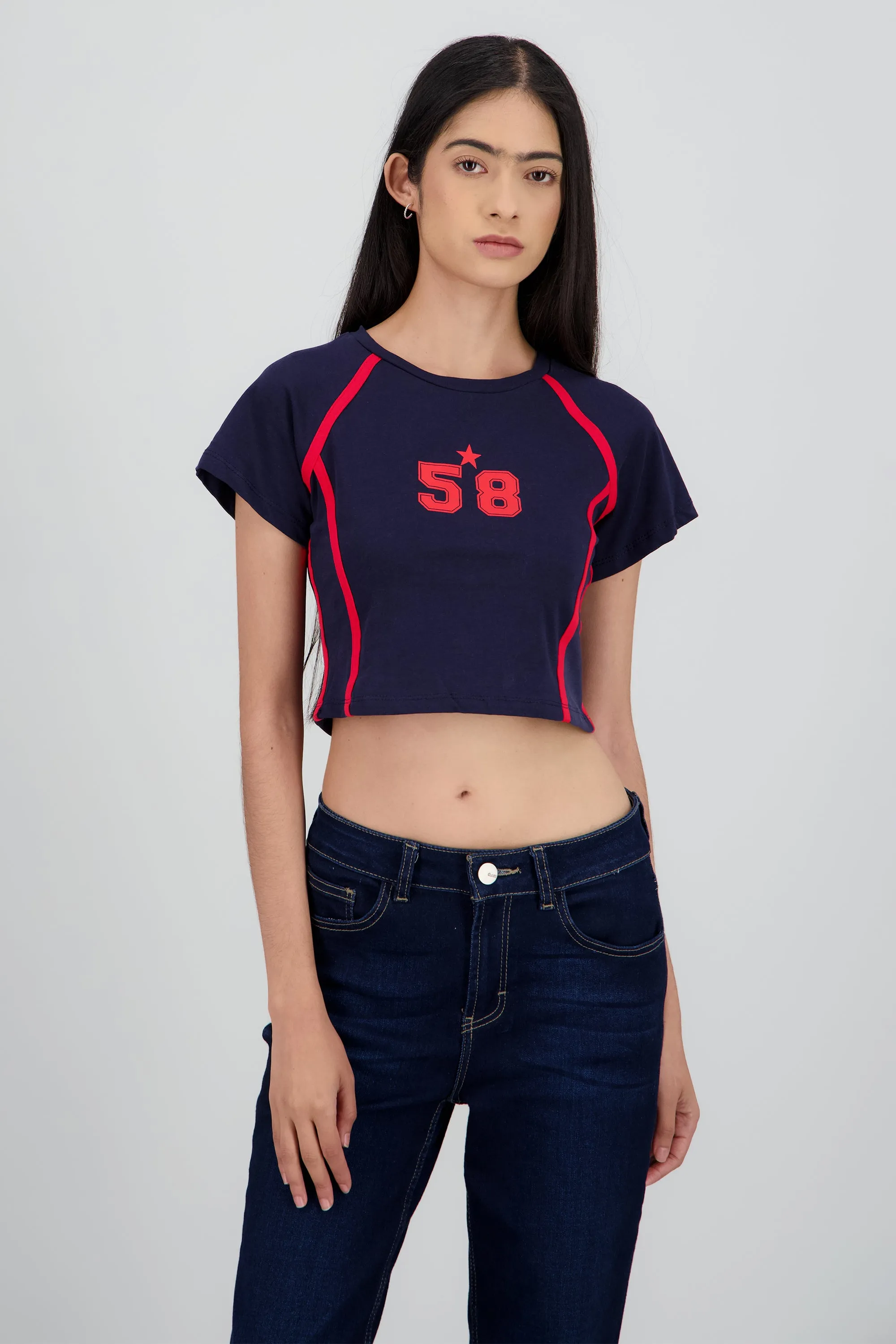 Playera contraste estampado sold by Shasa product image thumbnail 2