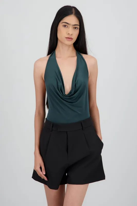 Body escote cascada cuello halter sold by Shasa