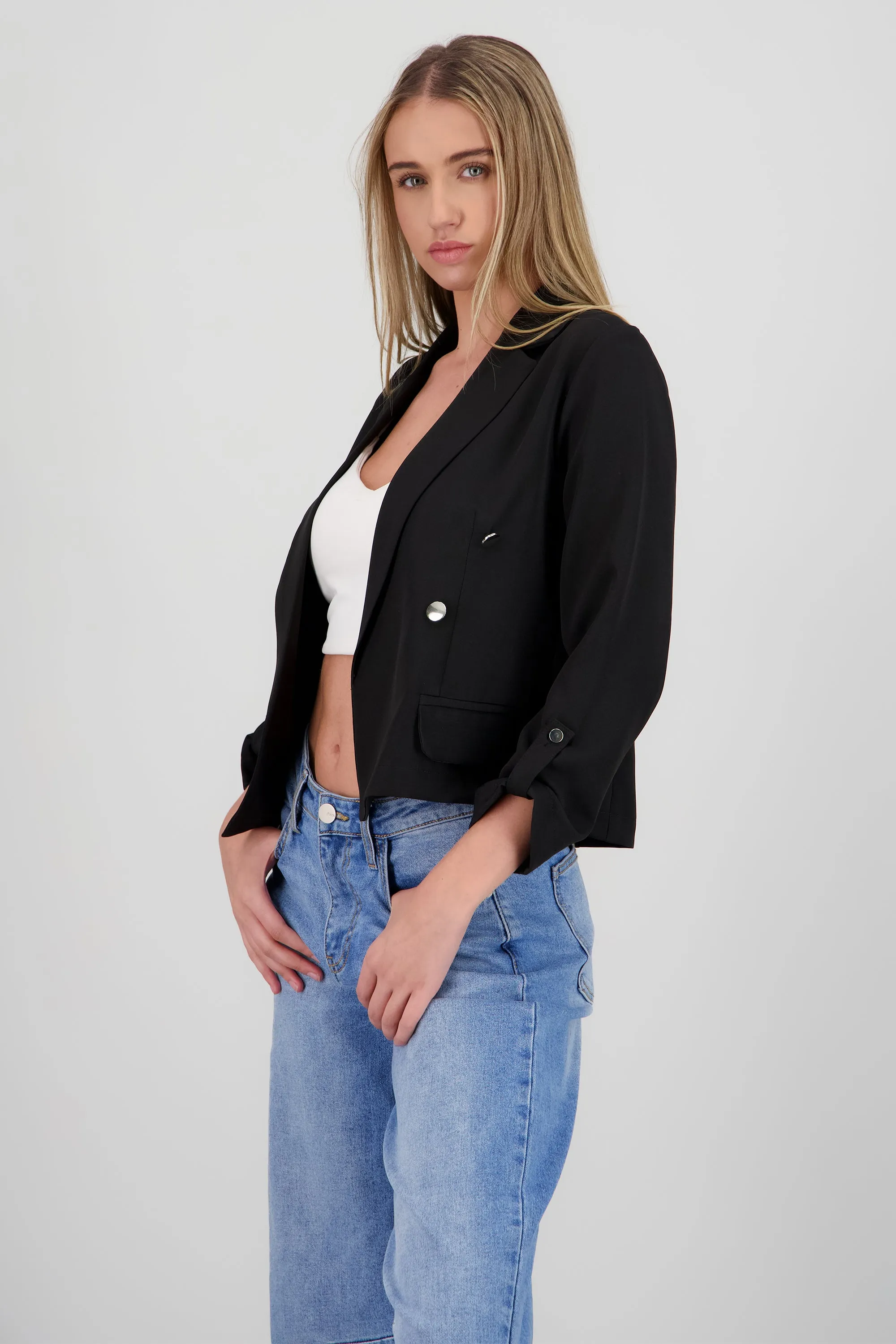 Blazer manga larga con detalle de botones sold by Shasa product image thumbnail 3