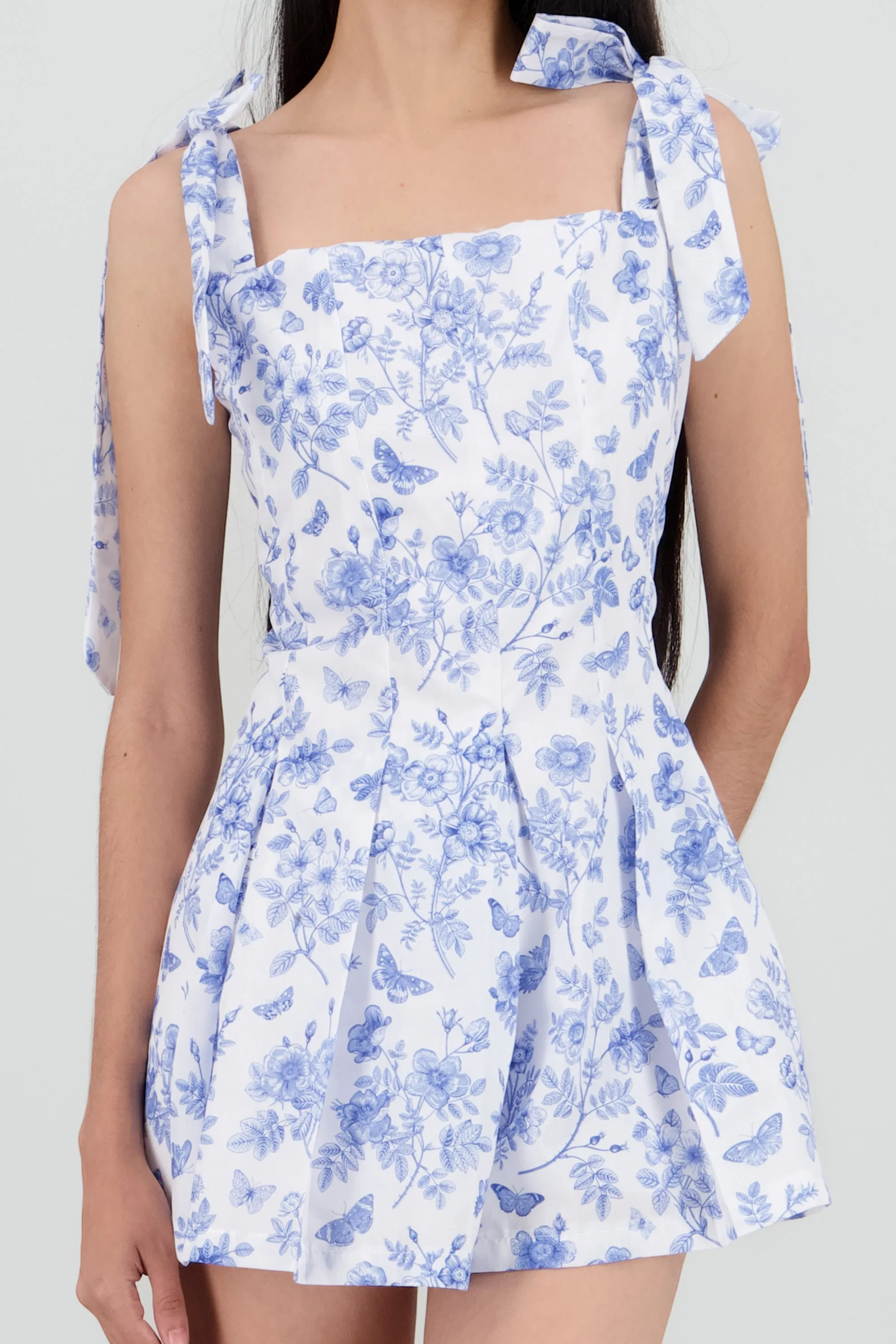 Vestido mini con escote cuadrado estampado sold by Shasa product image thumbnail 5