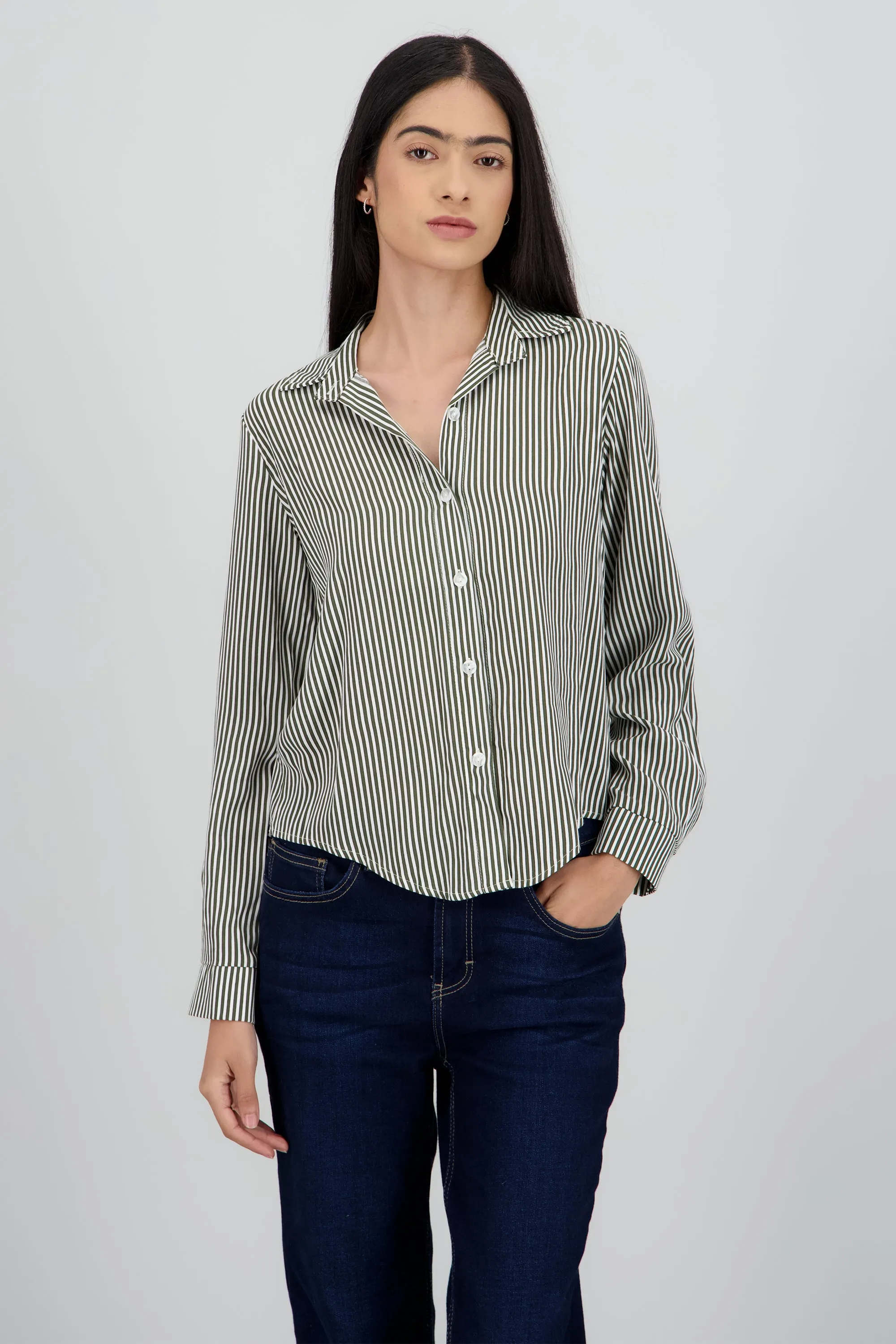 Camisa Rayas Asimétrica sold by Shasa