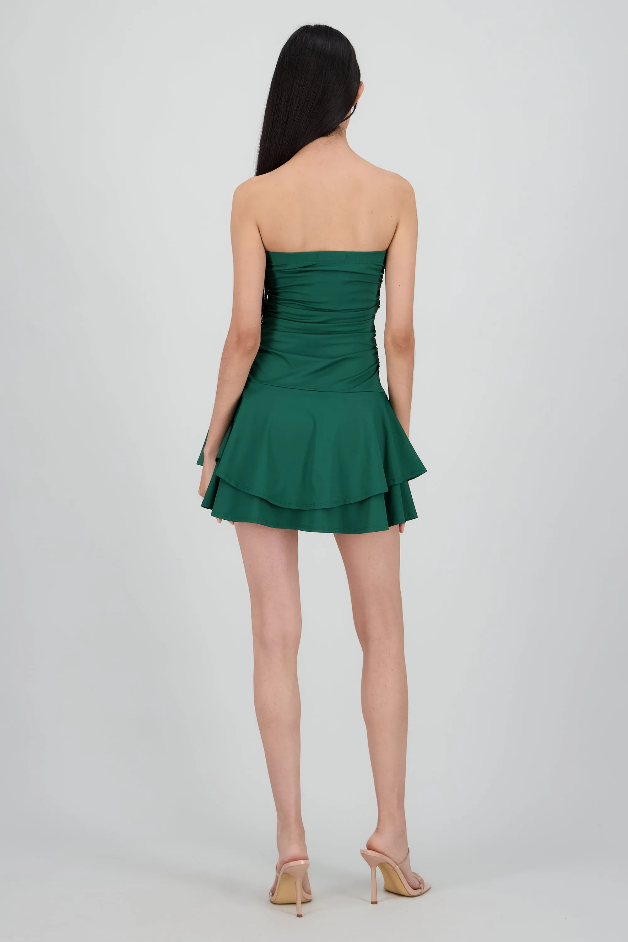 Vestido mini drapeado strapless sold by Shasa product image thumbnail 4