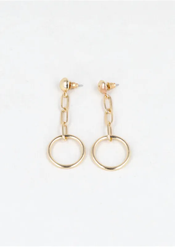 Aretes Largos Circulos sold by Shasa