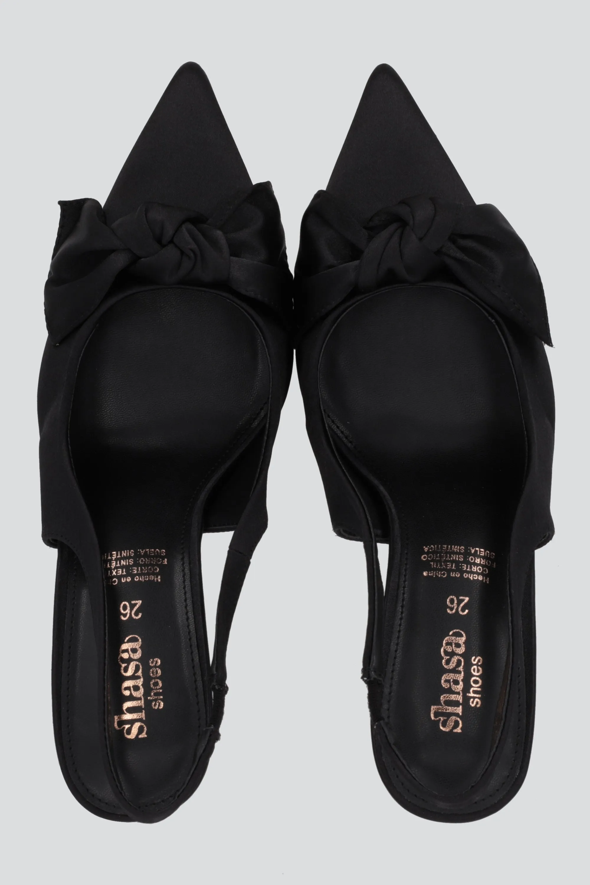 Tacon pointy moño satin sold by Shasa product image thumbnail 2