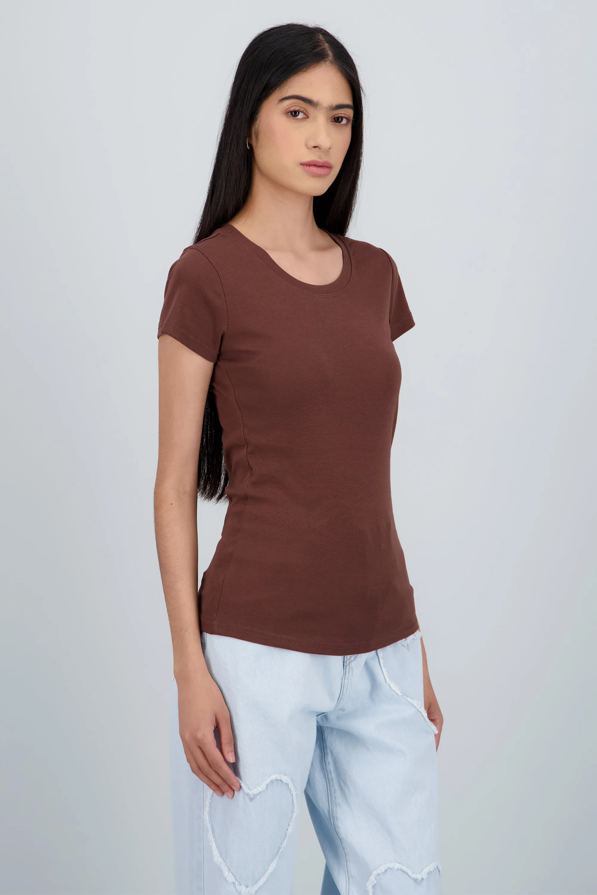 Playera lisa manga corta cuello redondo sold by Shasa product image thumbnail 3