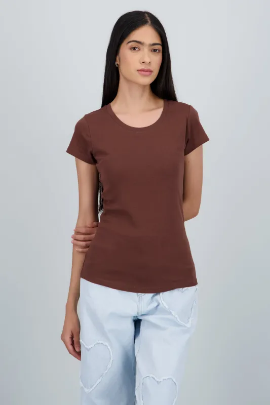 Playera lisa manga corta cuello redondo sold by Shasa