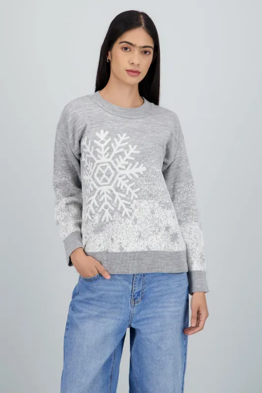 Suéter navideño copo nieve sold by Shasa