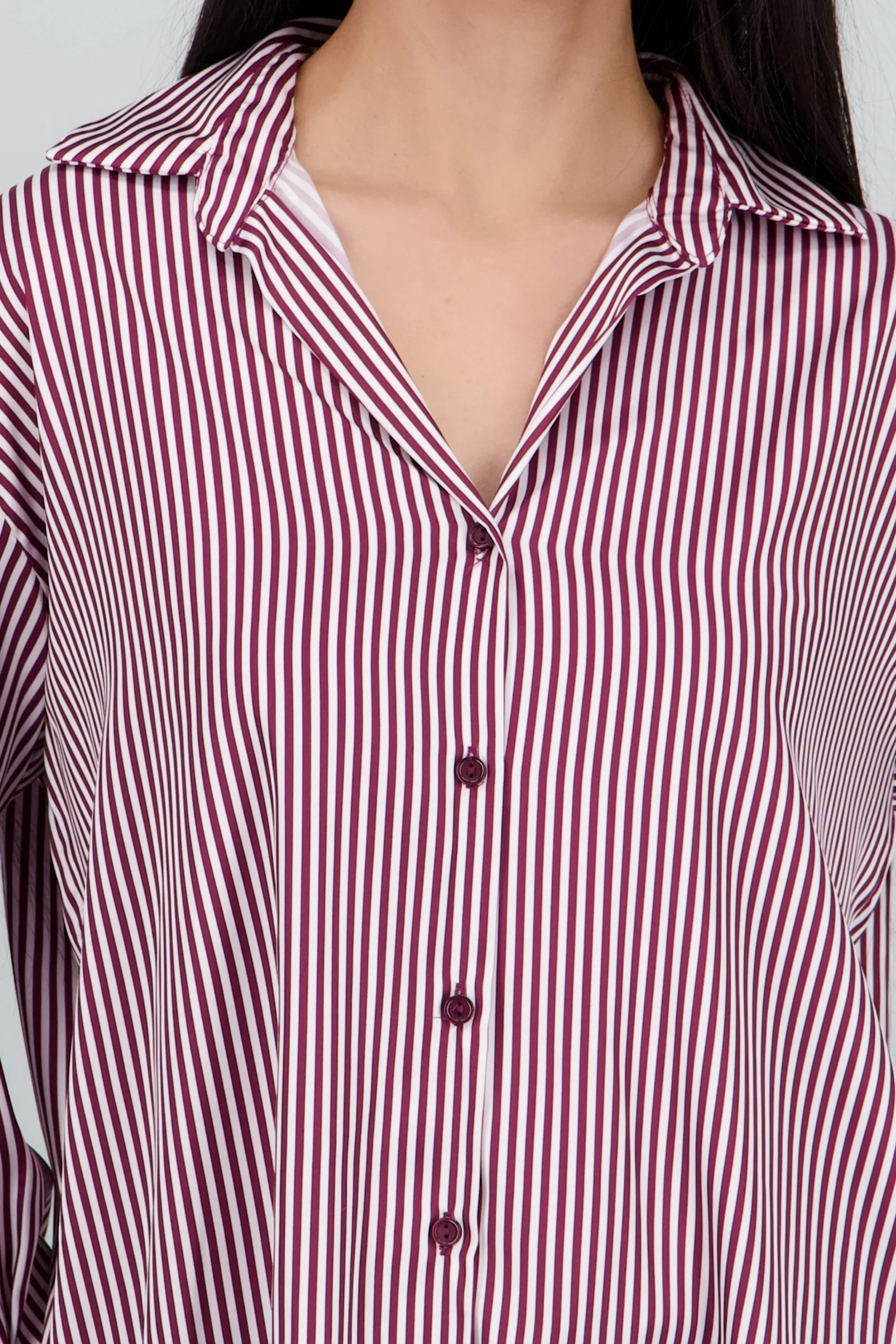 Blusa satin rayas manga larga Hypsters sold by Shasa product image thumbnail 5