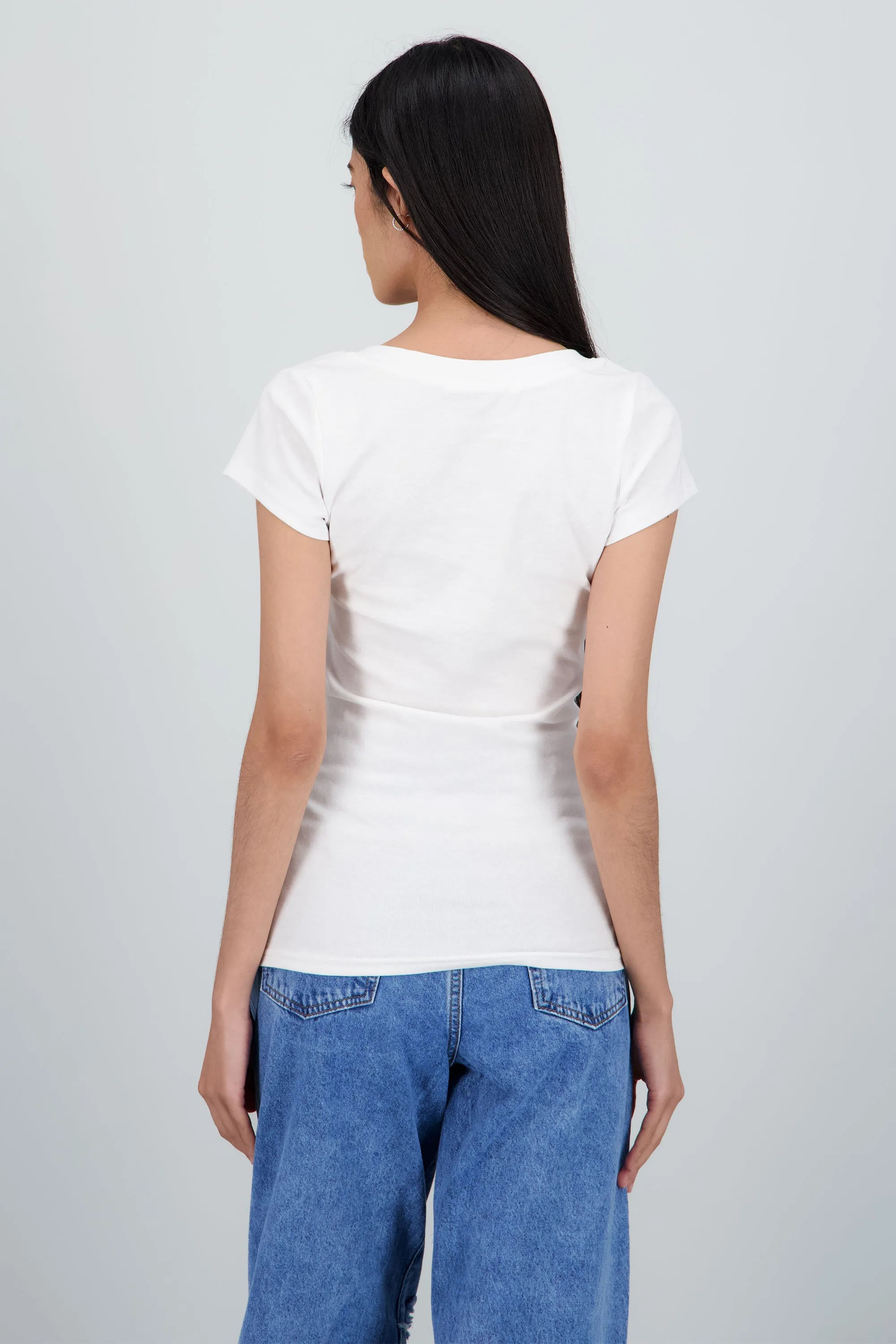 Playera lisa manga corta cuello v sold by Shasa product image thumbnail 4