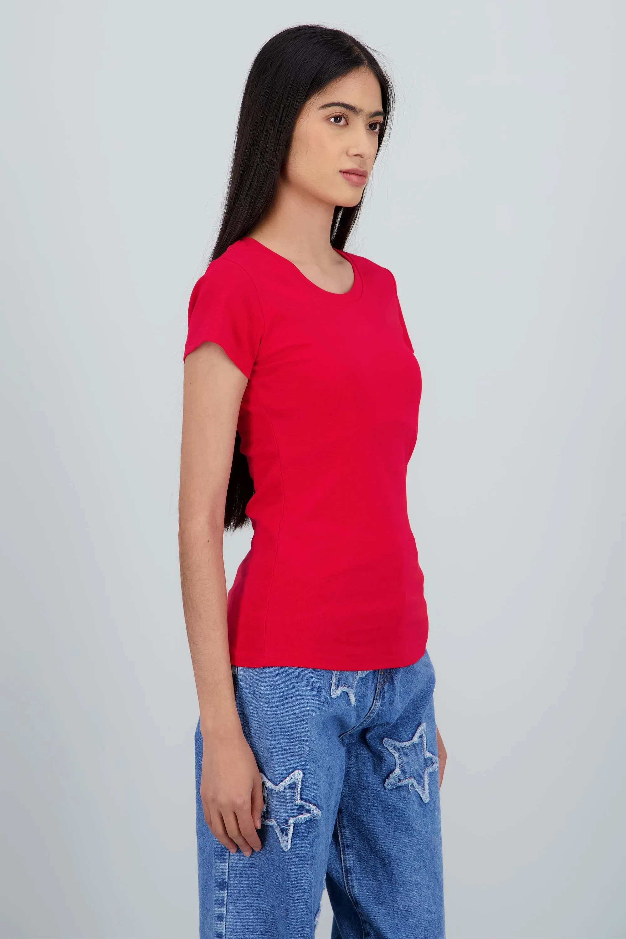 Playera lisa manga corta cuello redondo sold by Shasa product image thumbnail 3