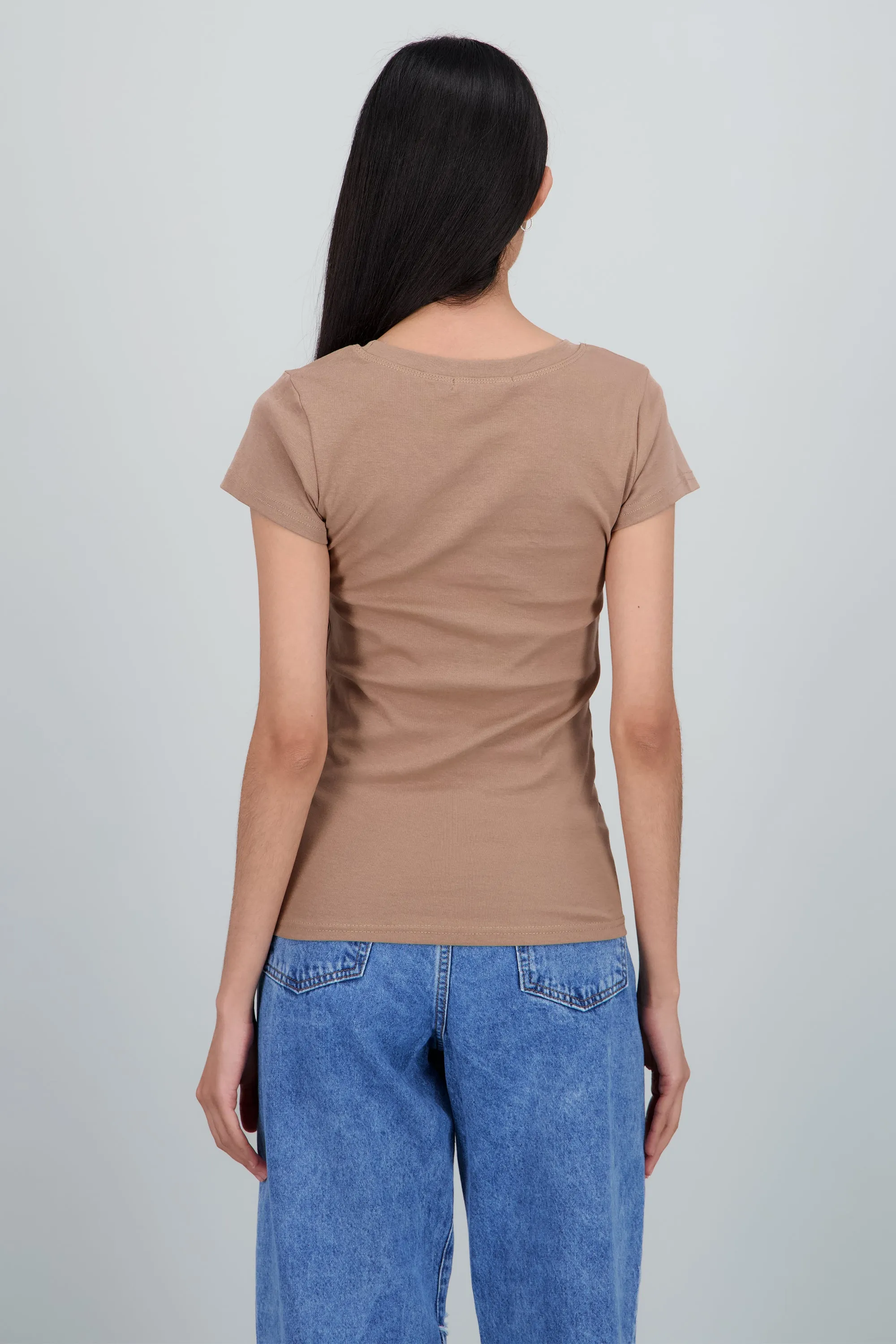 Playera lisa manga corta cuello redondo sold by Shasa product image thumbnail 4