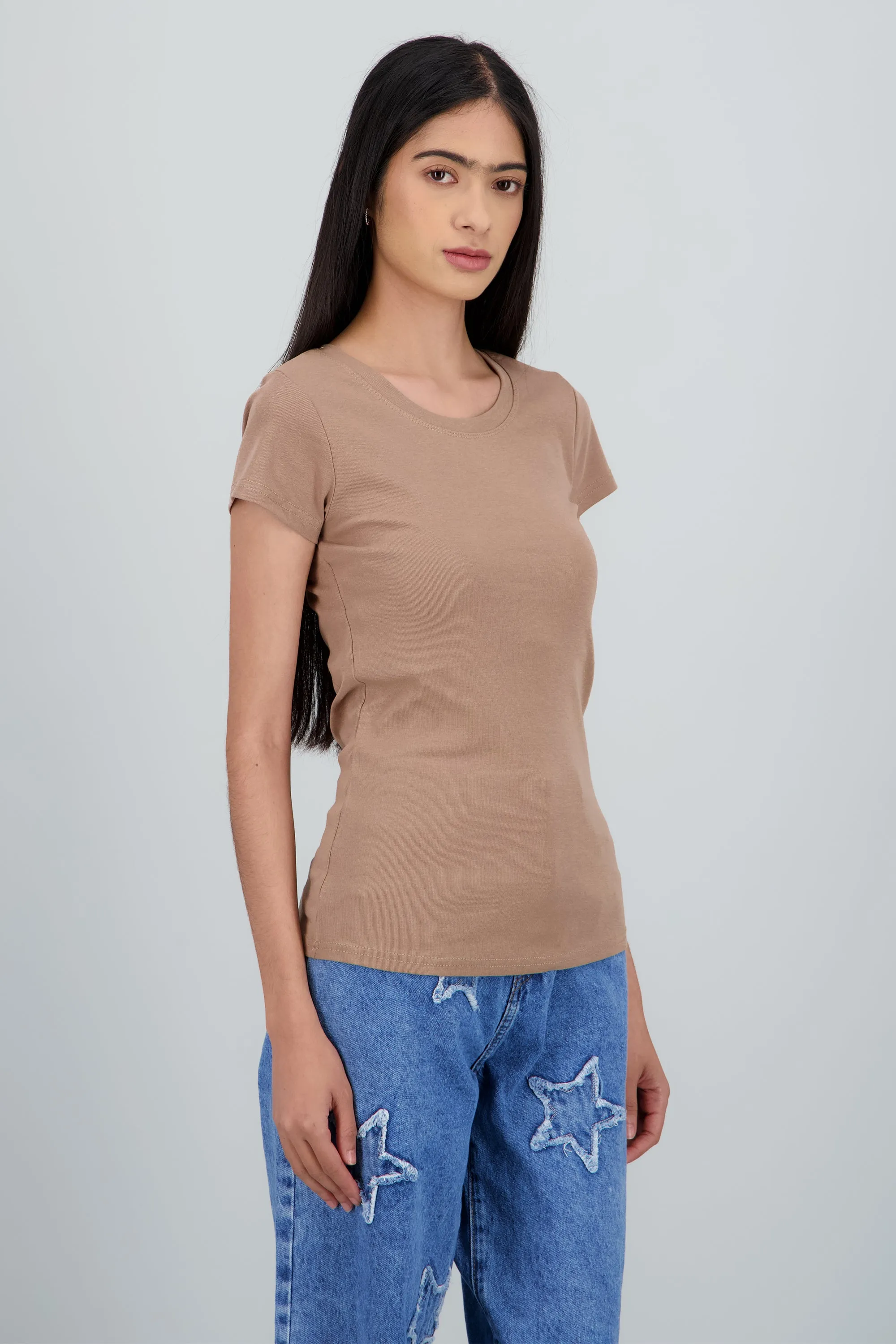 Playera lisa manga corta cuello redondo sold by Shasa product image thumbnail 3