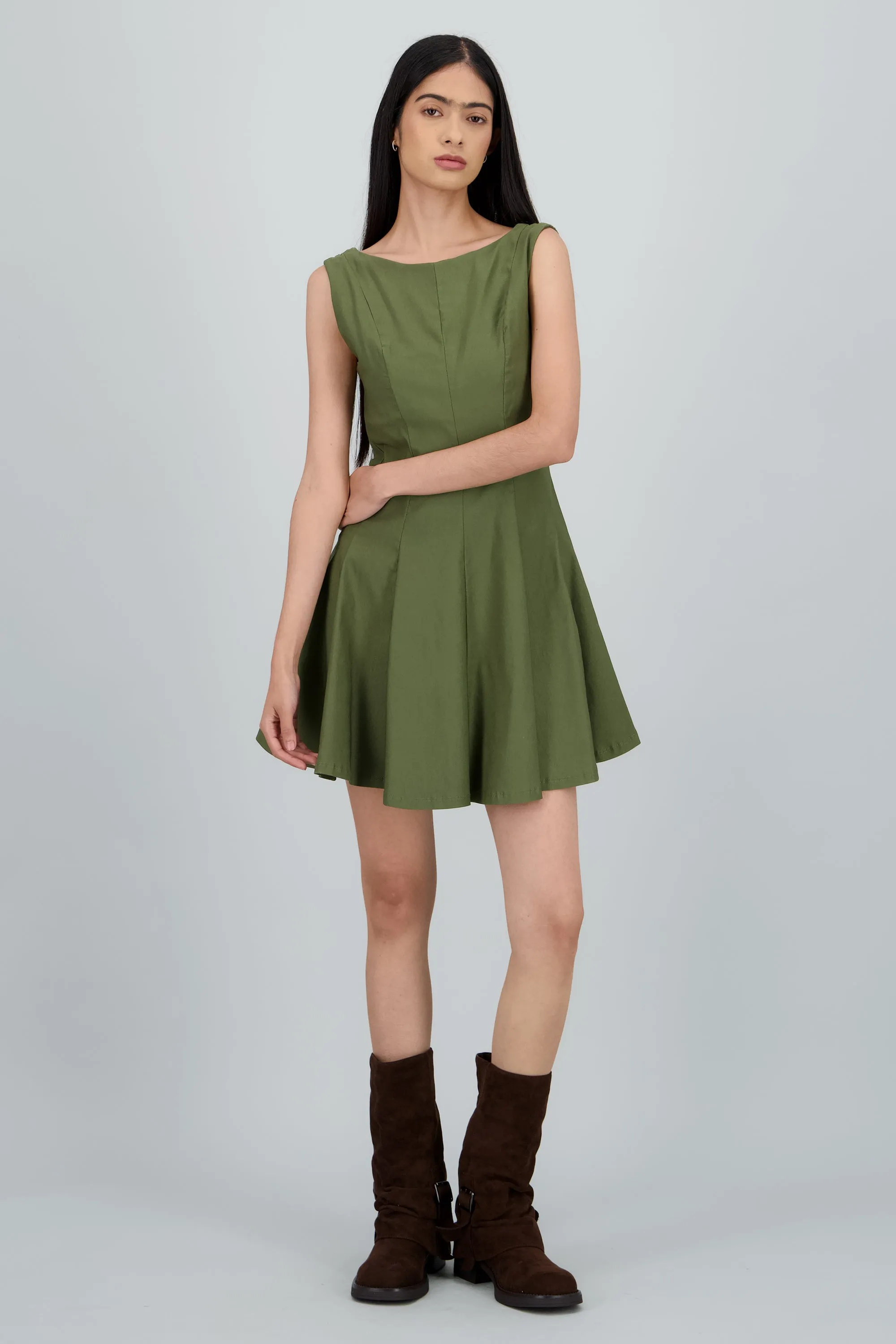 Vestido mini escote recto cortes sold by Shasa product image thumbnail 2