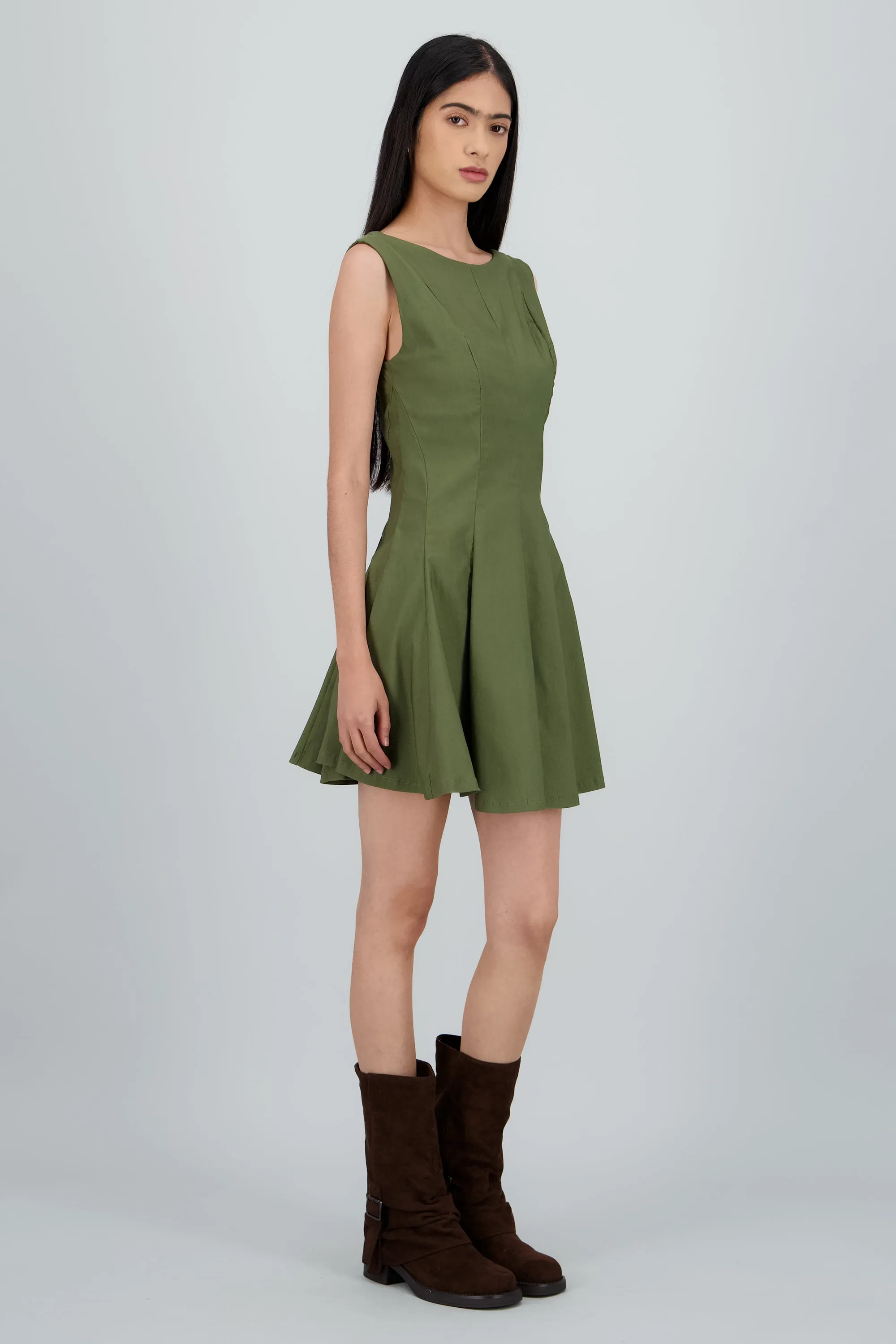 Vestido mini escote recto cortes sold by Shasa product image thumbnail 3