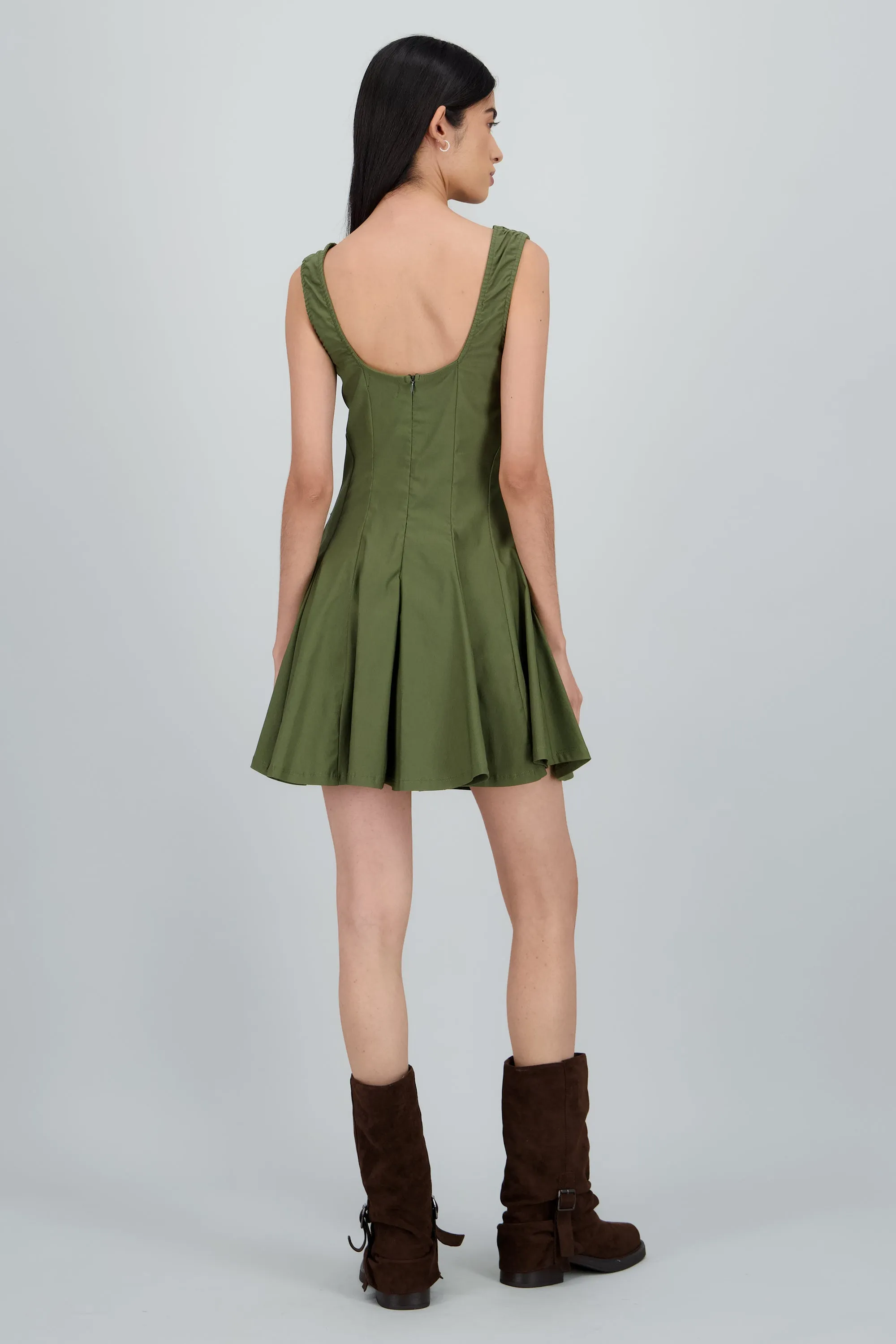 Vestido mini escote recto cortes sold by Shasa product image thumbnail 4