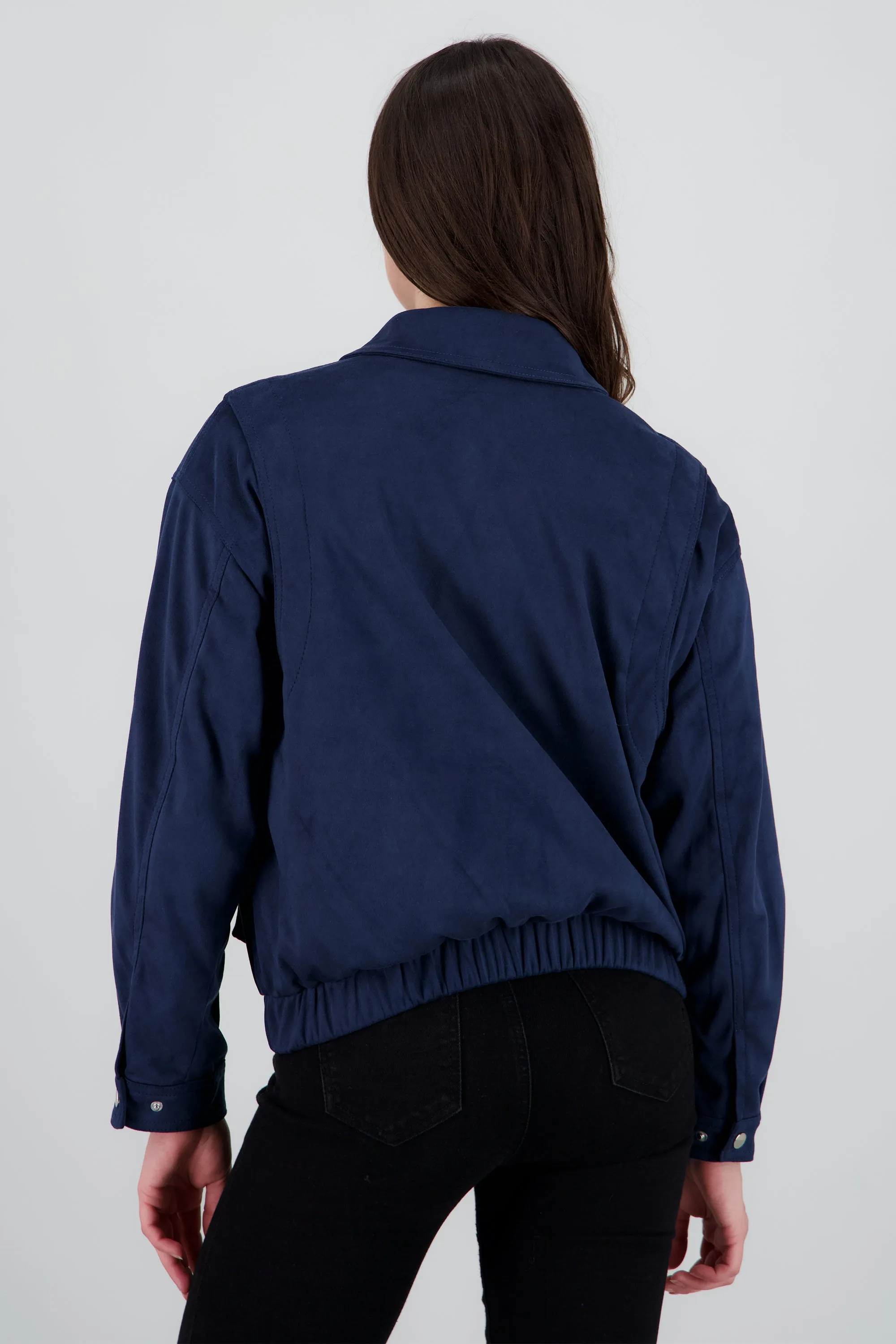 Chamarra con cierre de suede sold by Shasa product image thumbnail 4