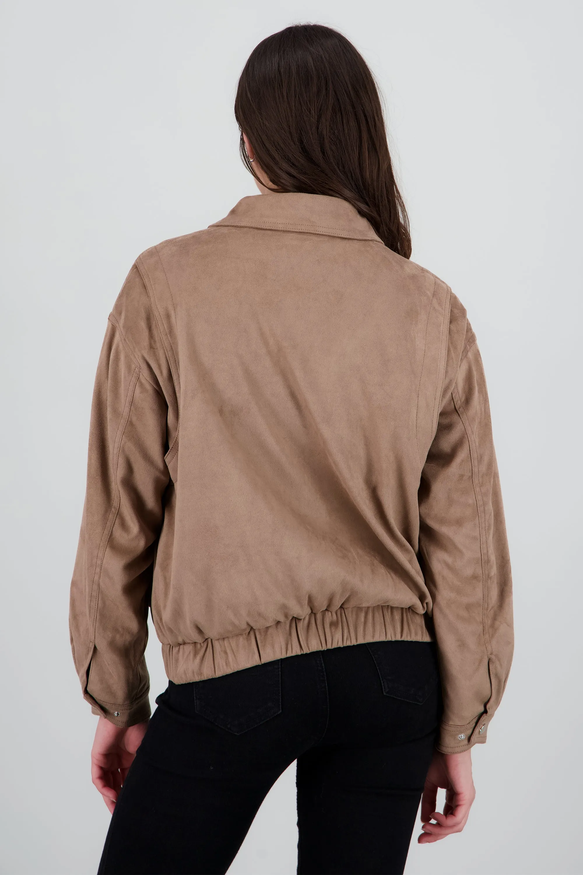 Chamarra con cierre de suede sold by Shasa product image thumbnail 4