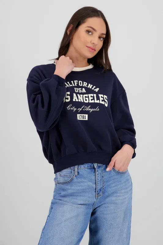 Sudadera contraste estampado sold by Shasa