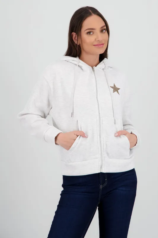 Chamarra estampado estrella animal print sold by Shasa