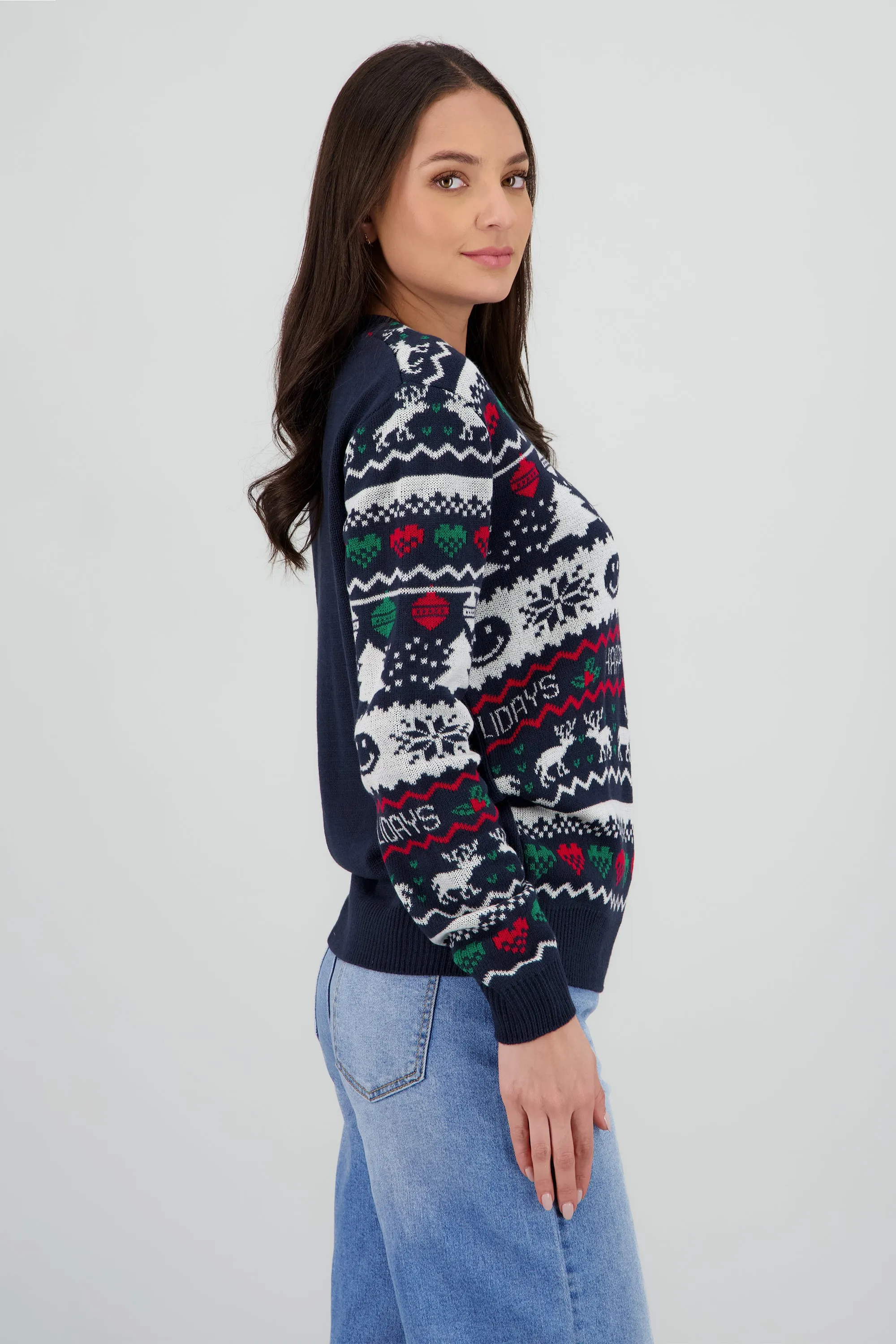 Suéter navidad happy face sold by Shasa product image thumbnail 3