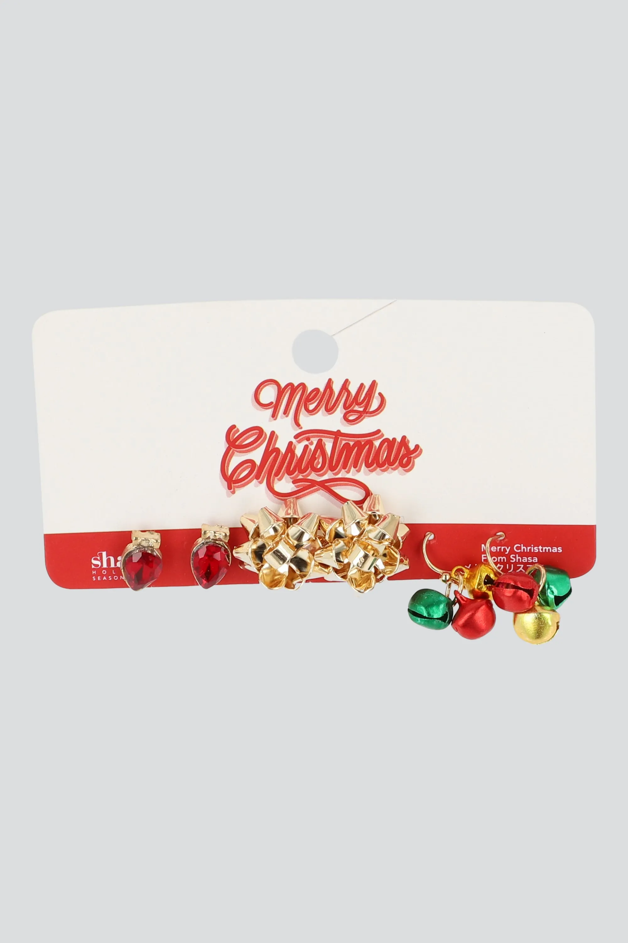 3 PR ARETES FOCO NAVIDEÑO sold by Shasa product image thumbnail 3
