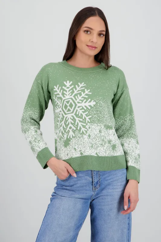 Suéter navideño copo nieve sold by Shasa