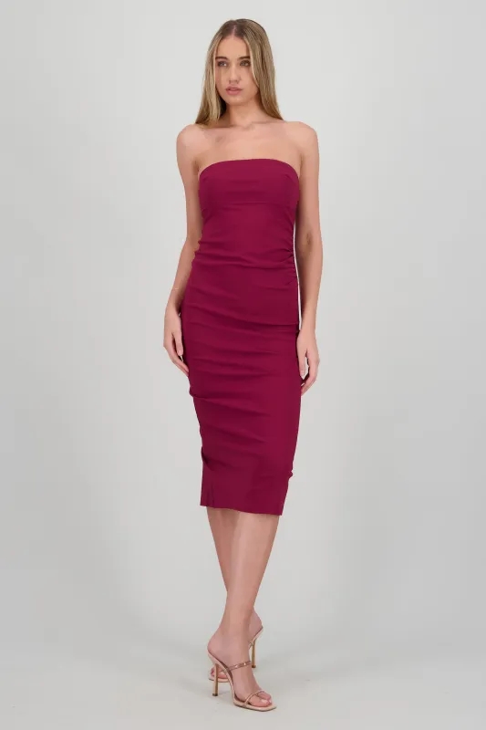 Vestido drapedado tubo sold by Shasa