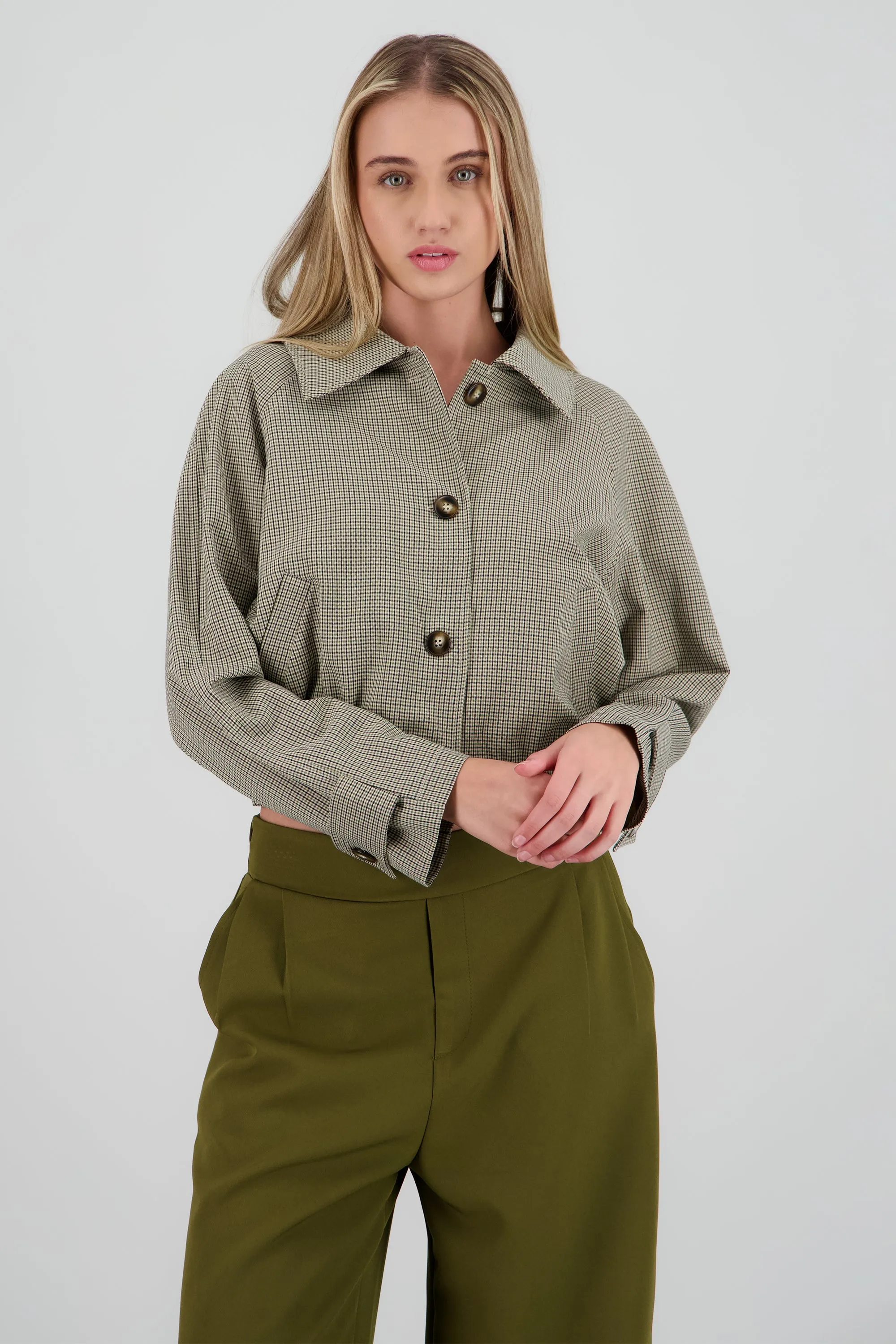 Chamarra ligera cuadros sold by Shasa product image thumbnail 2