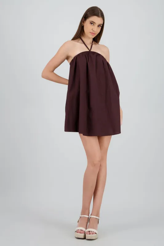 Vestido amplio halter bolsas sold by Shasa