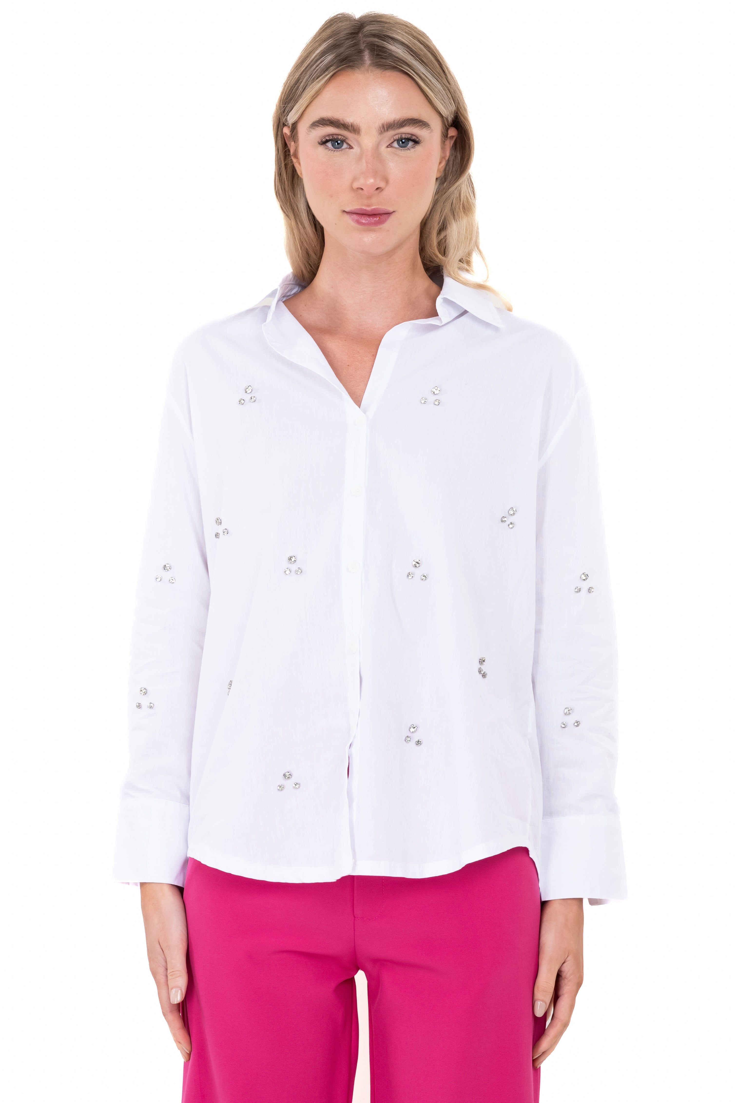 Camisa cuello solapa brillos sold by Shasa product image thumbnail 2