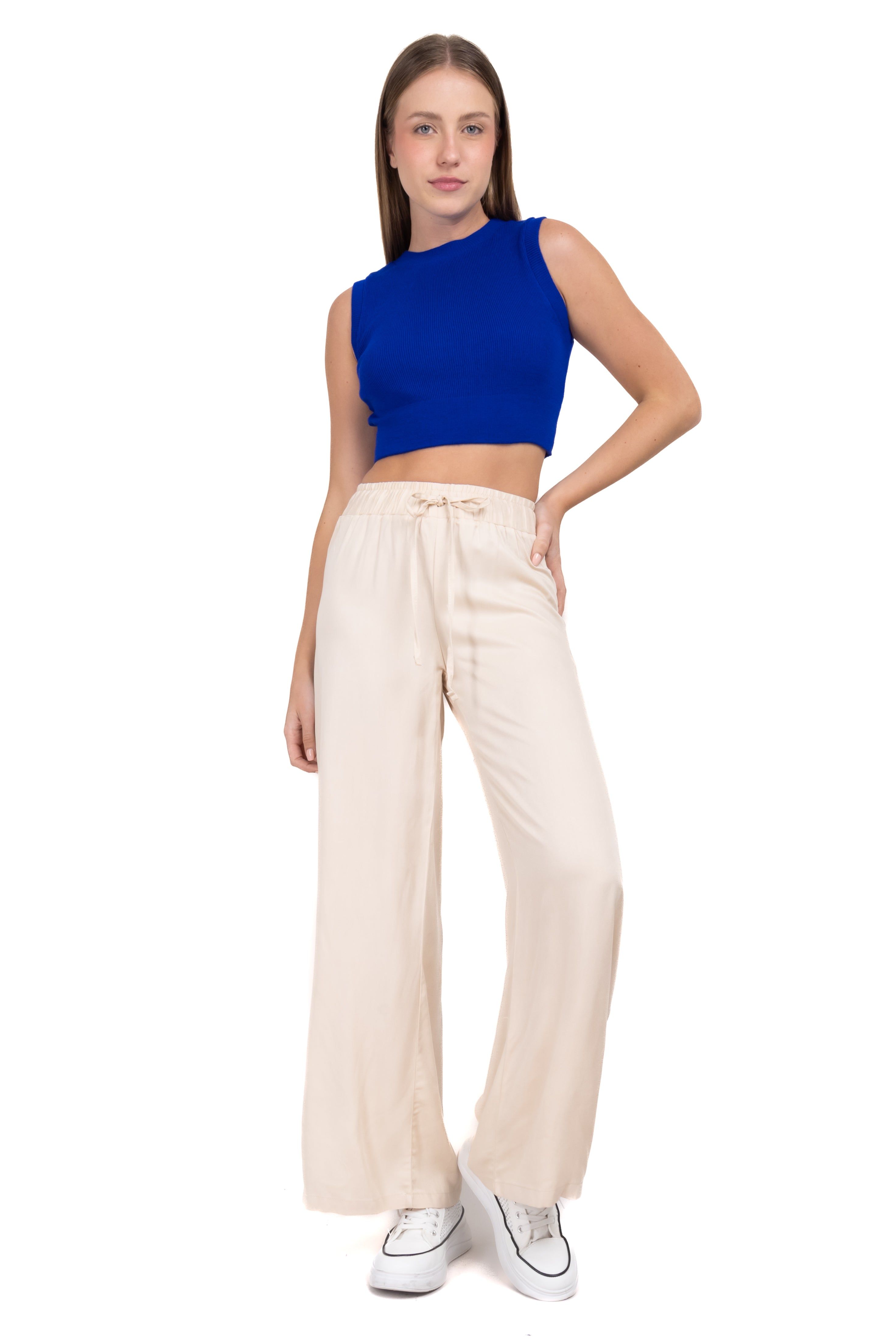 Pantalón wide leg cintura elástica sold by Shasa product image thumbnail 2