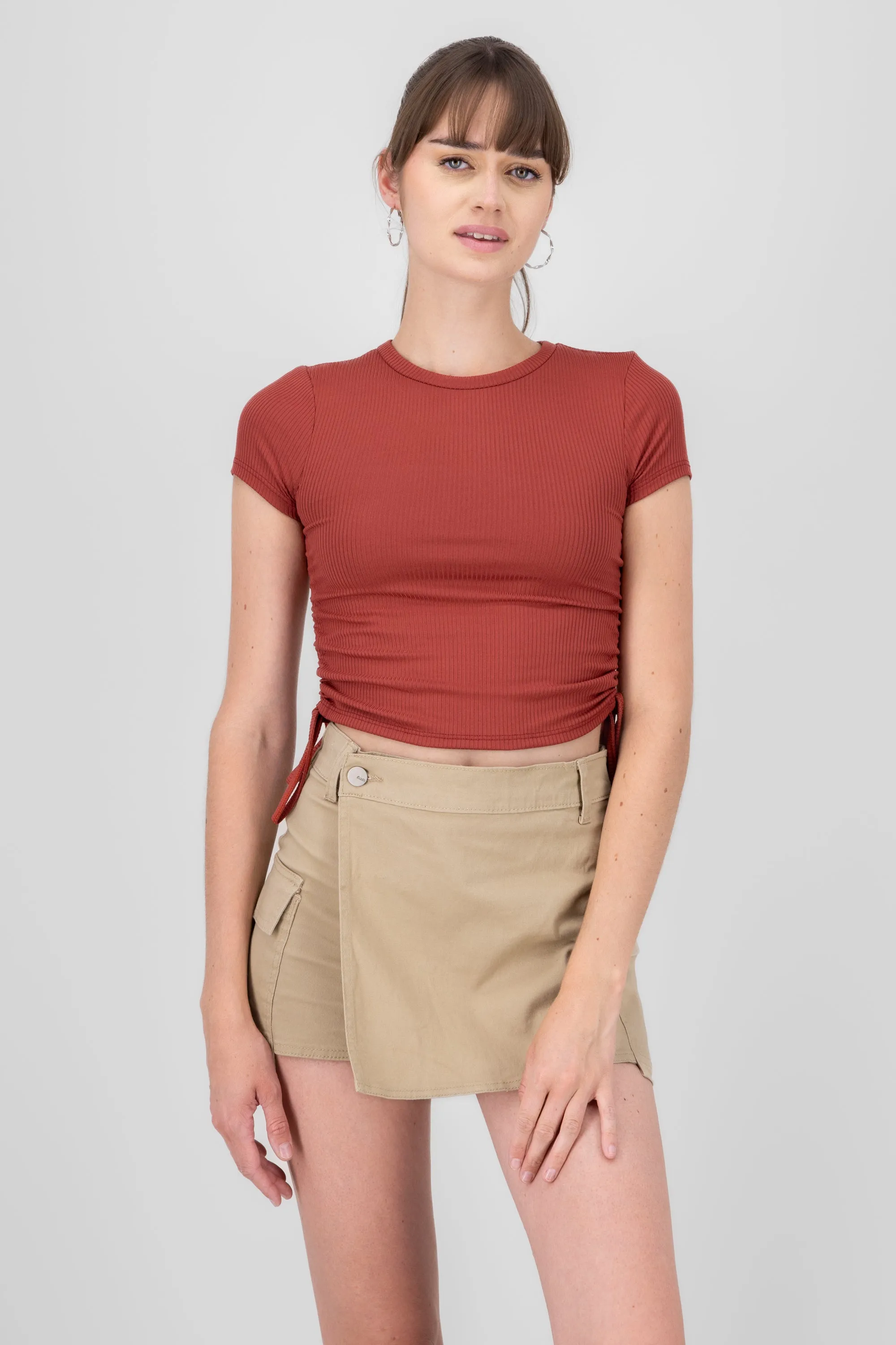 Top manga corta jaretas laterales sold by Shasa