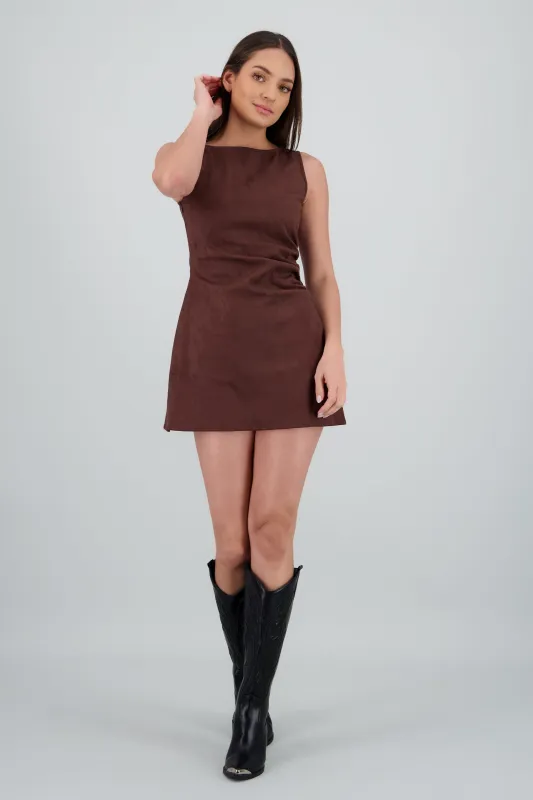 Vestido de suede liso sold by Shasa