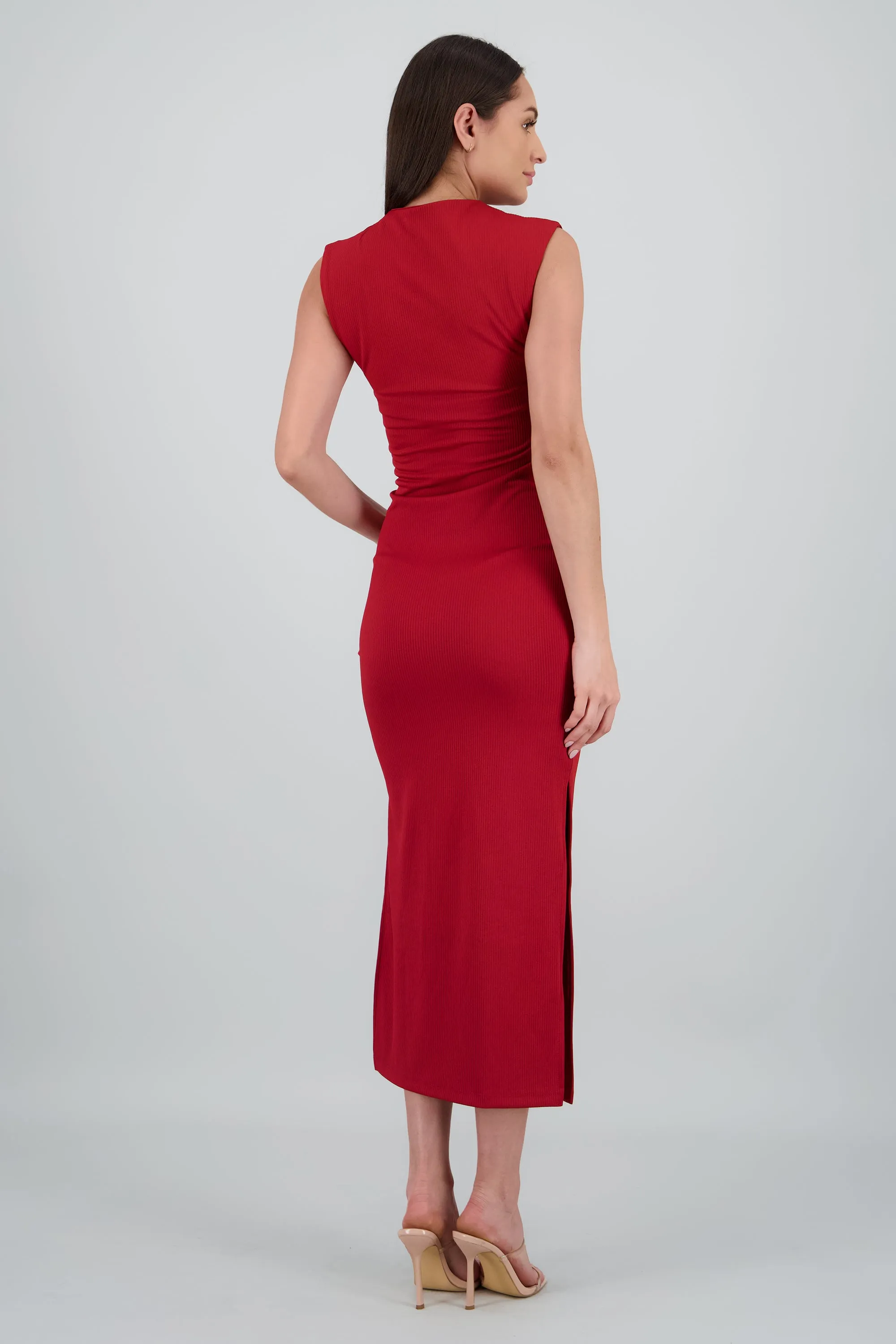 Vestido maxi rib cuello alto sold by Shasa product image thumbnail 4