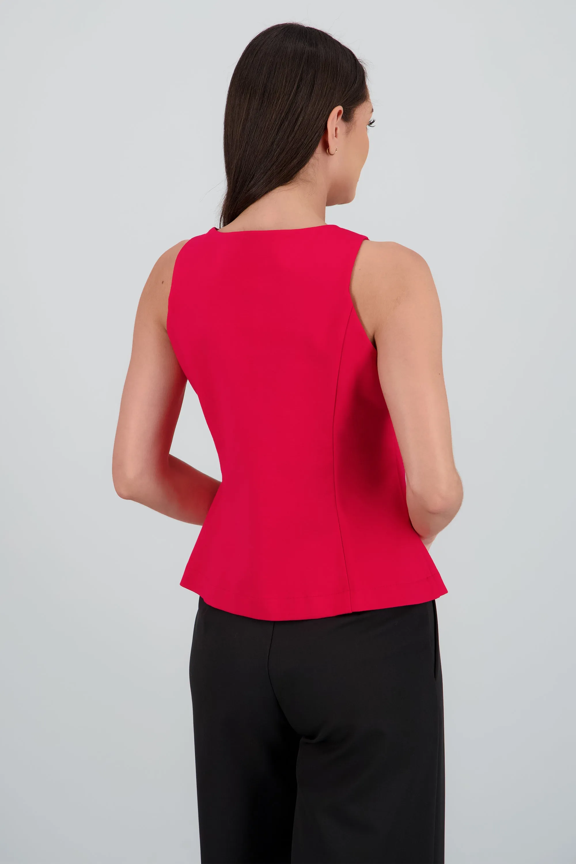 Chaleco largo con abertura tacto suave sold by Shasa product image thumbnail 4