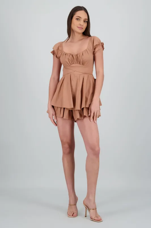 Vestido olanes manga corta sold by Shasa