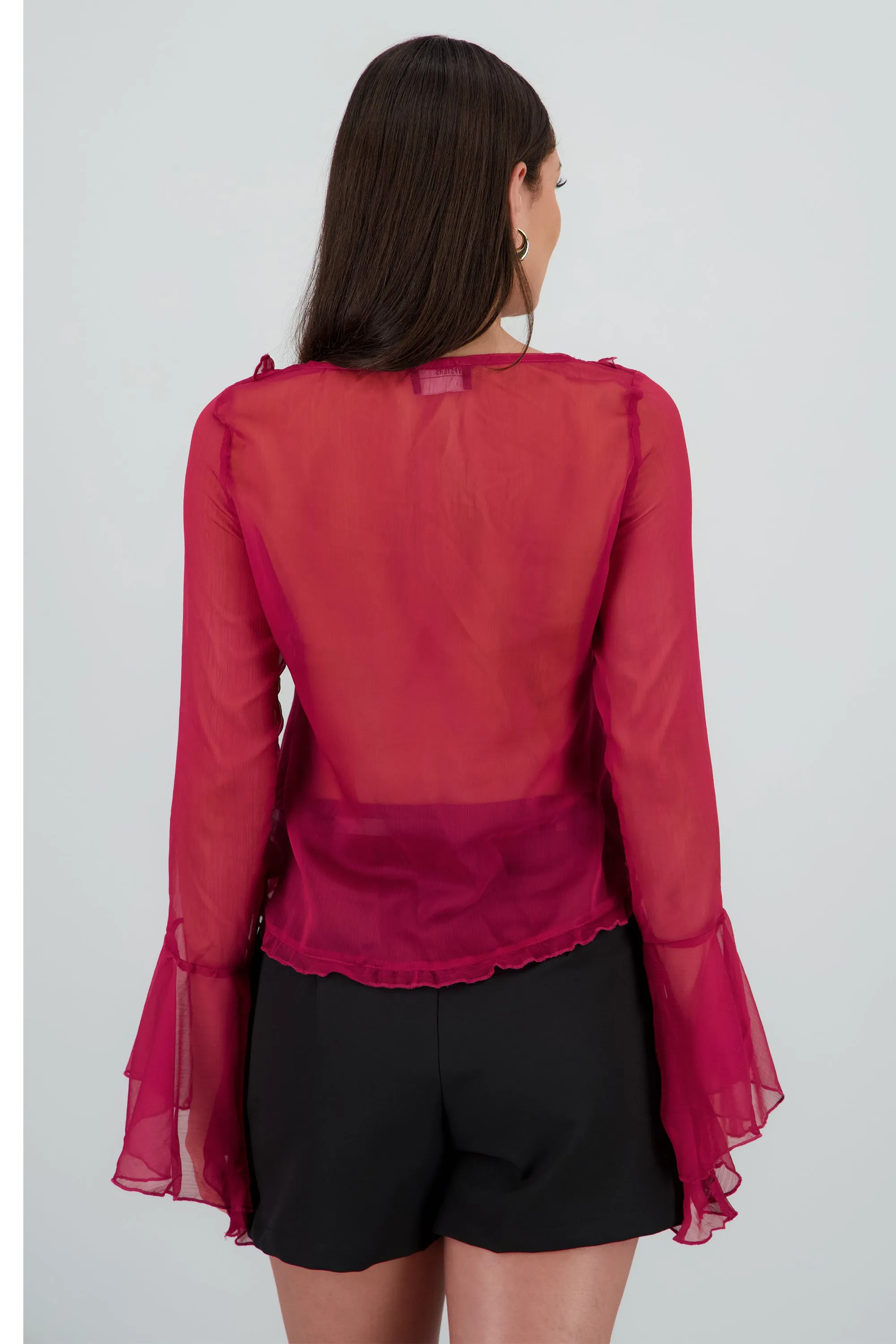 Blusa boho volantes detalle lazos sold by Shasa product image thumbnail 3