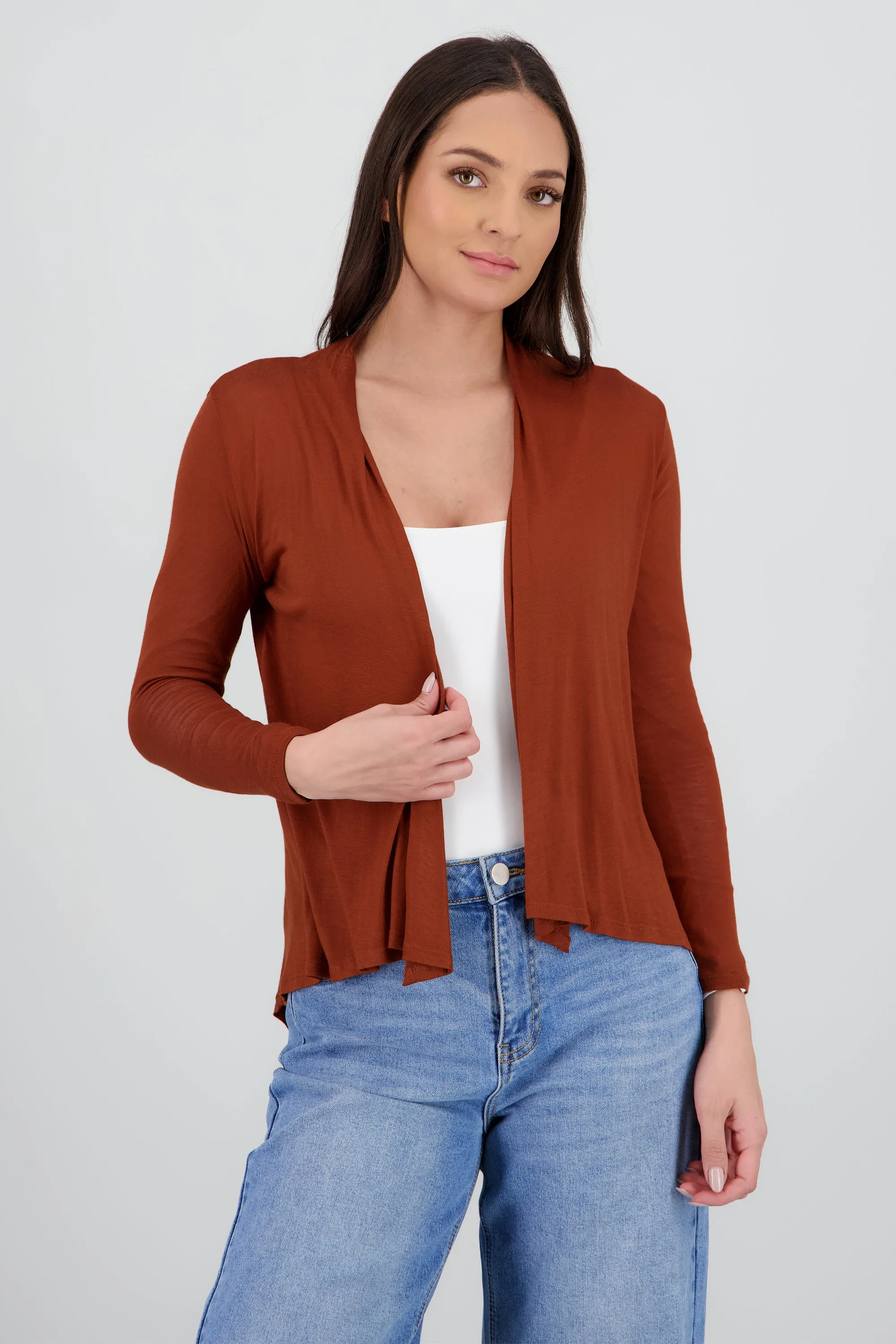 Cárdigan Corto Caída Cascada Manga Larga sold by Shasa