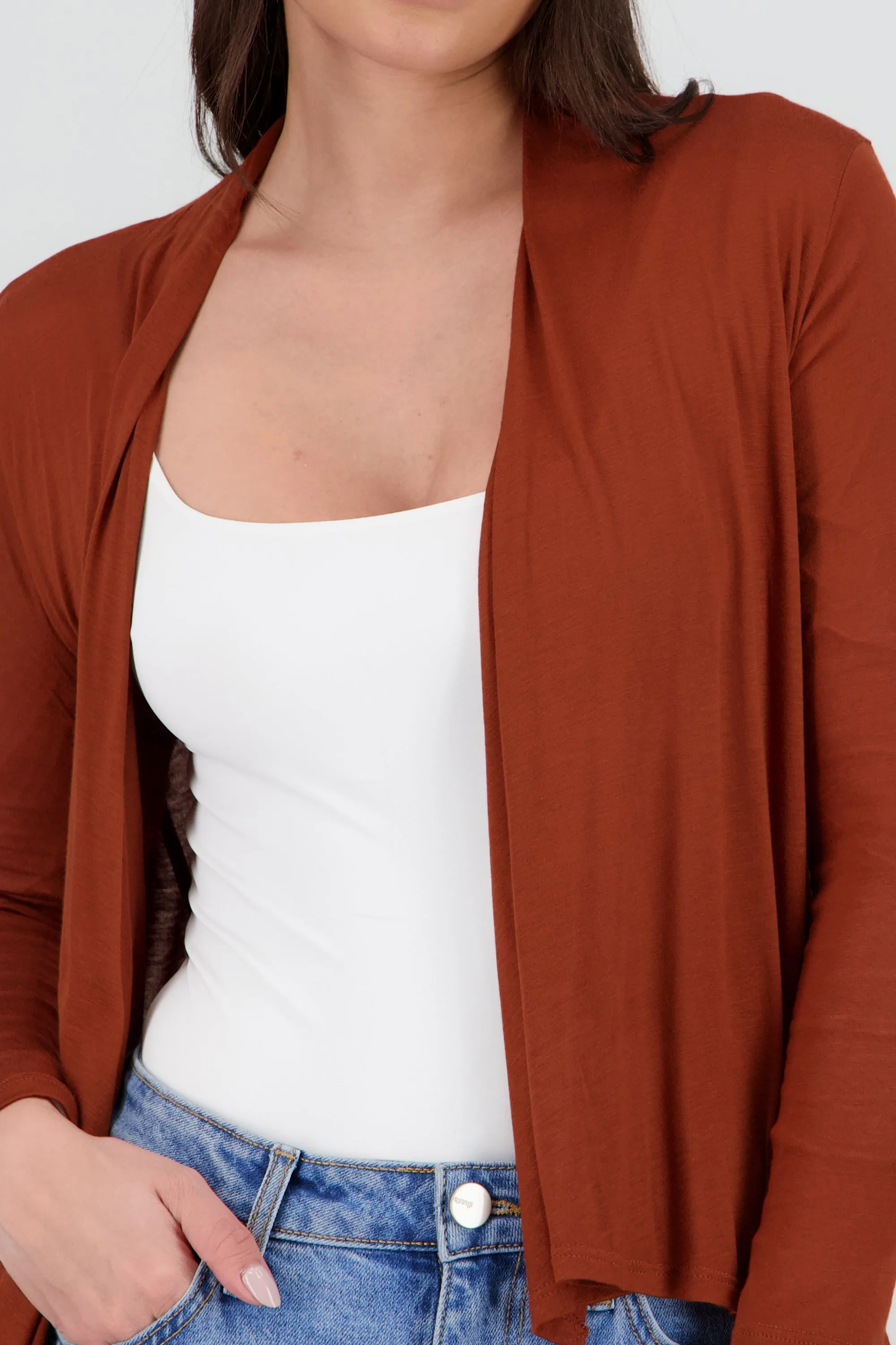 Cárdigan Corto Caída Cascada Manga Larga sold by Shasa product image thumbnail 5