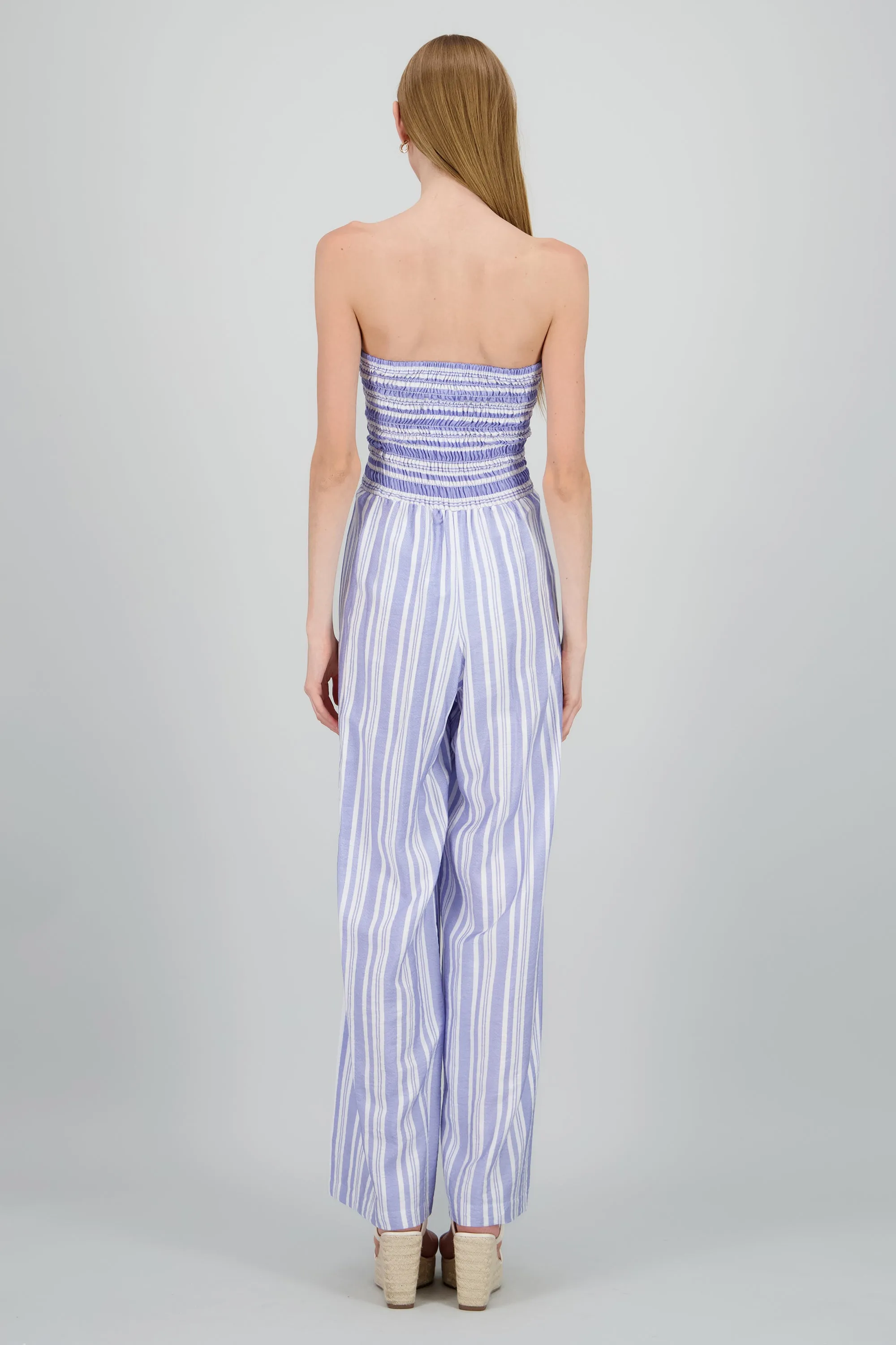 Jumpsuit strapless detalle smock moño sold by Shasa product image thumbnail 4