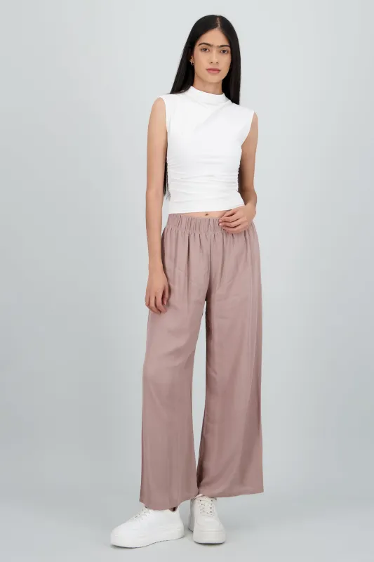 Pantalón Wide Leg Cintura Elástico sold by Shasa