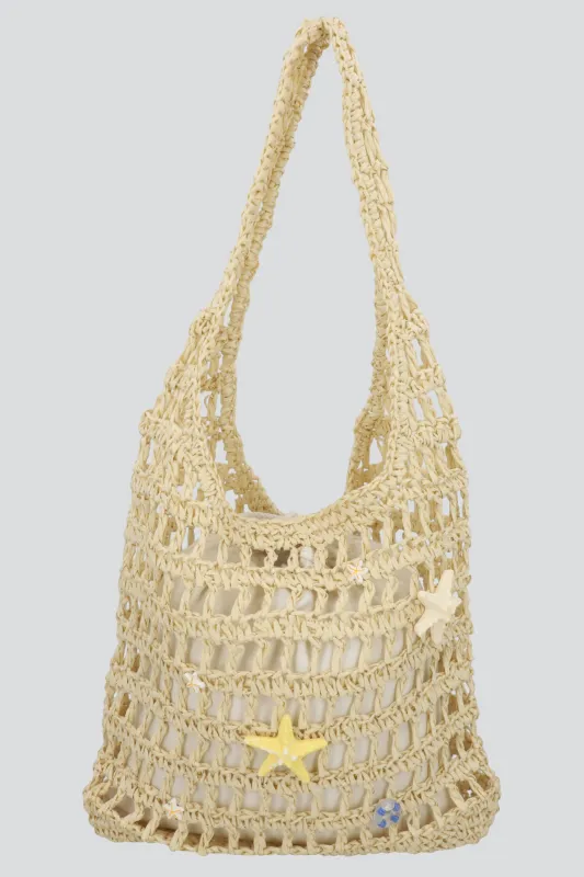 BOLSA TEJIDA APLICACIONES PLAYA sold by Shasa