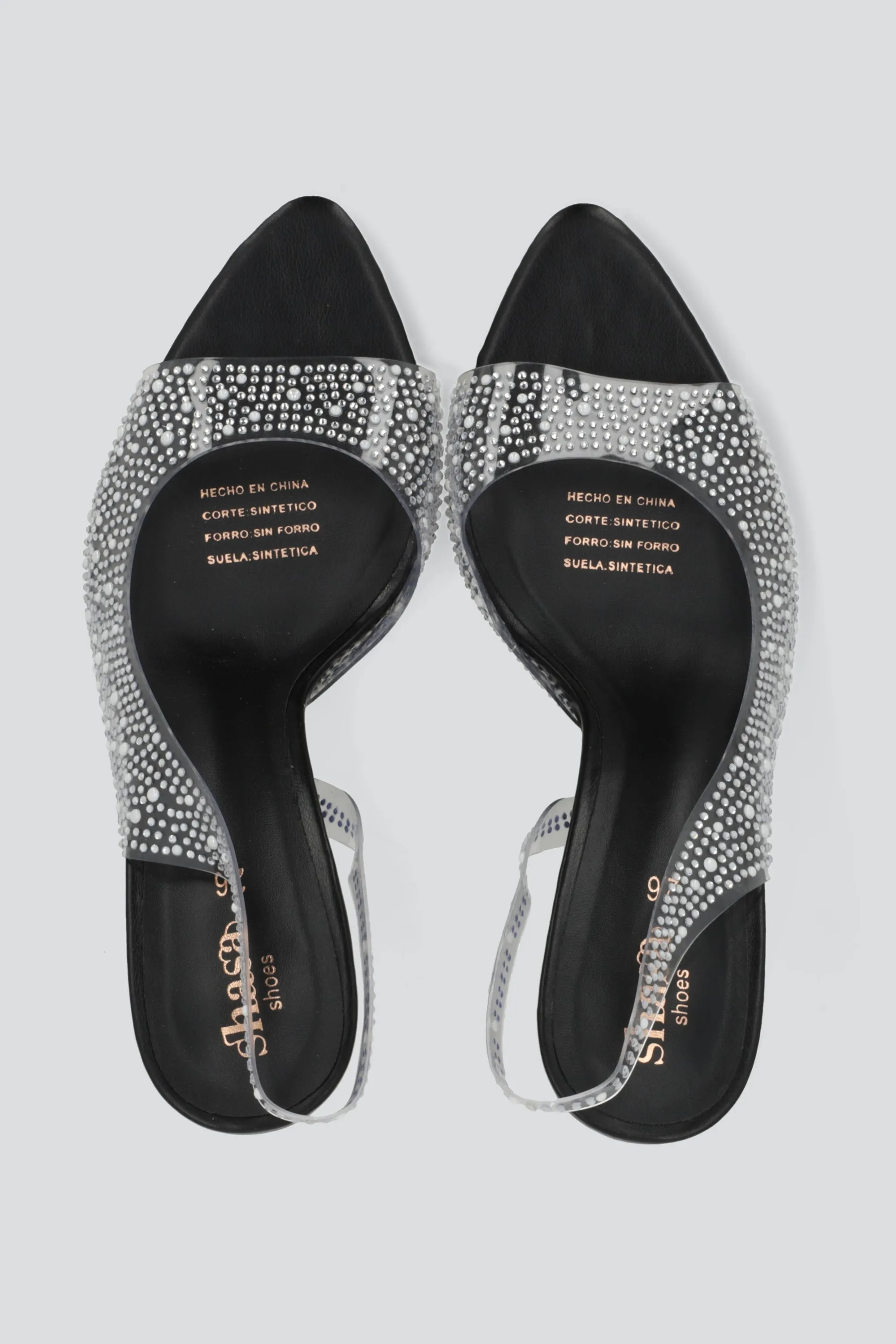 Tacon puntal peep toe transparente aplicaciones sold by Shasa product image thumbnail 3